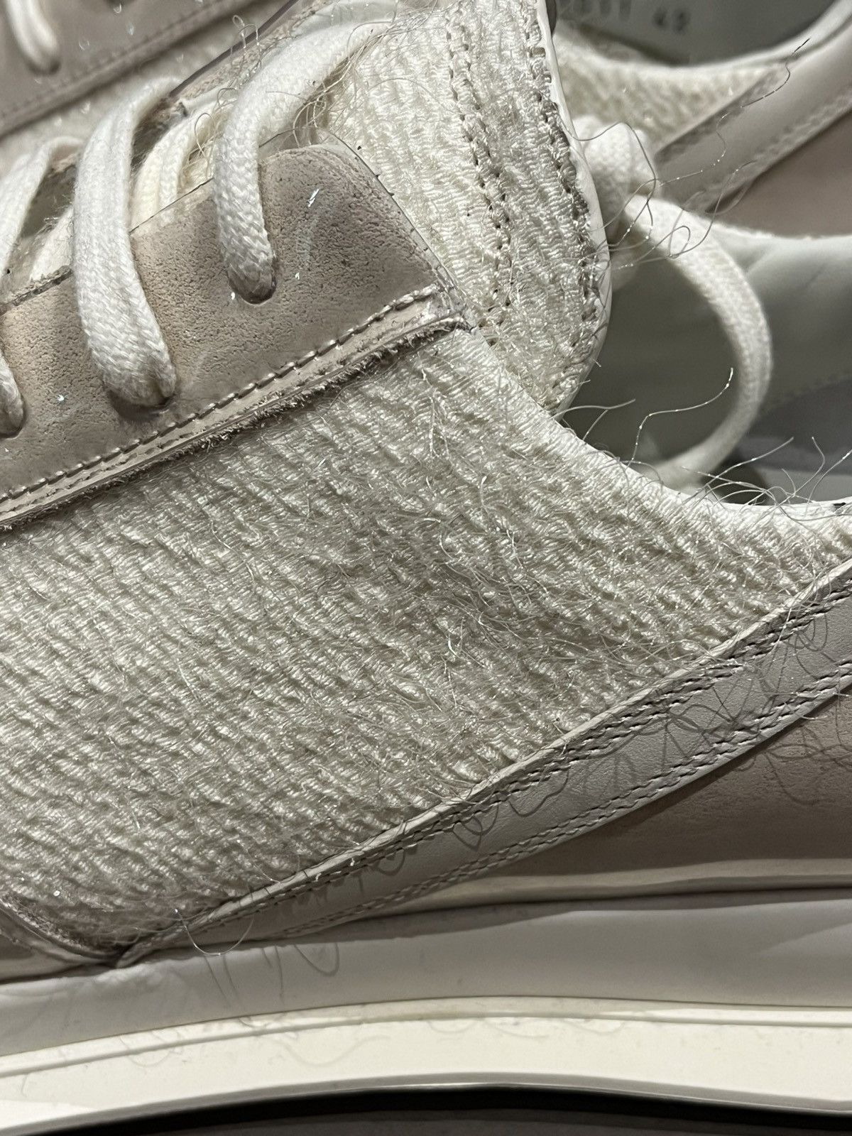 Rick Owens Sold Out Archive Sisyphus FW18 Lace Up Runner Milk🥛 All Over Size US 9 / EU 42 - 5 Thumbnail
