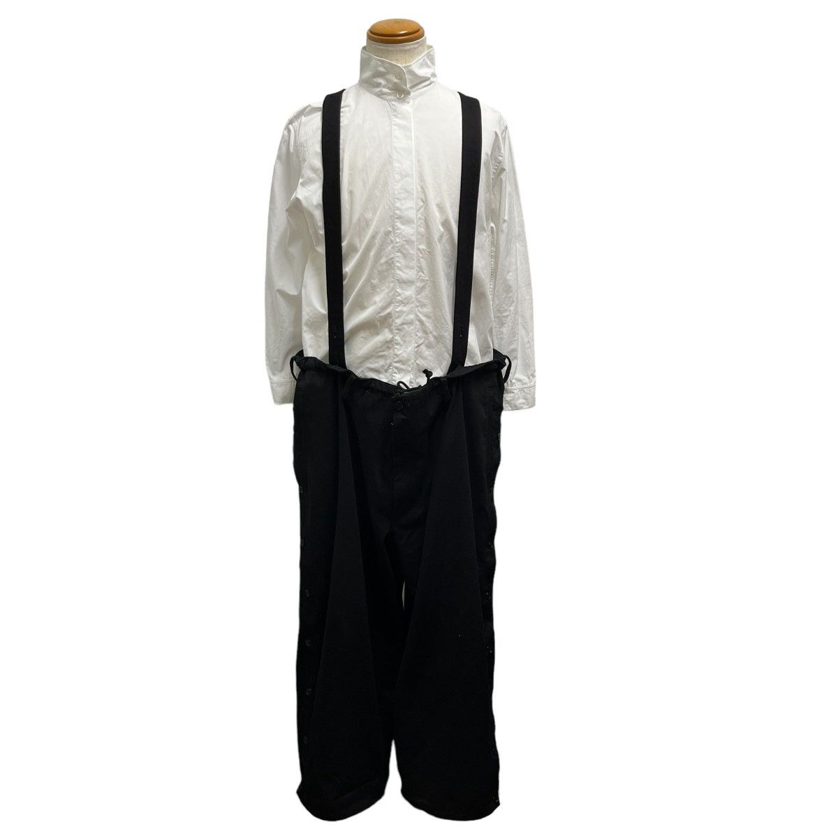 image of Yohji Yamamoto Pour Homme 22Aw Belted Cover Pants in Black, Men's (Size 44)