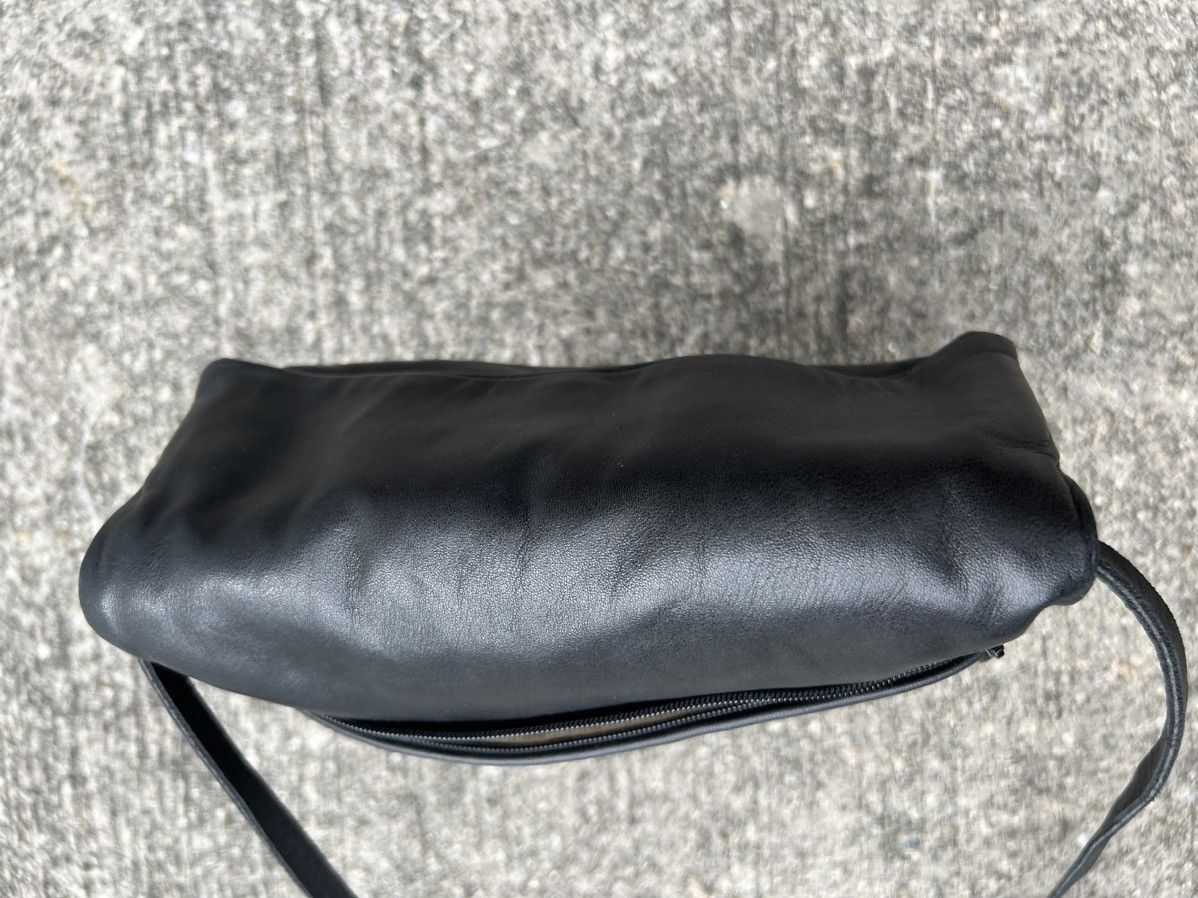 Leather Tsumori Chisato Japan Patina Black Leather Carry Bag Size ONE SIZE - 16 Thumbnail