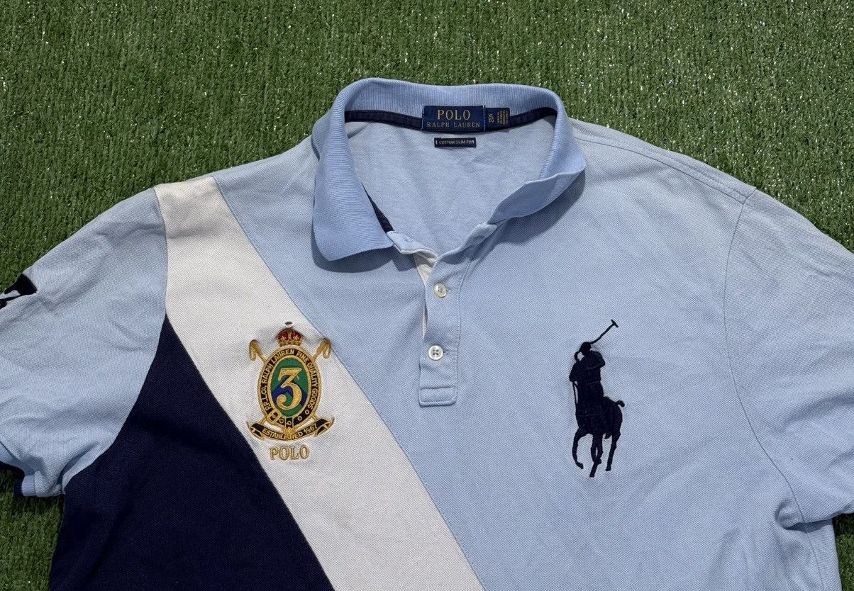 Polo Ralph Lauren Polo Ralph Lauren Striped Polo Vintage Rare Chief Keef Style Size US XL / EU 56 / 4 - 2 Thumbnail