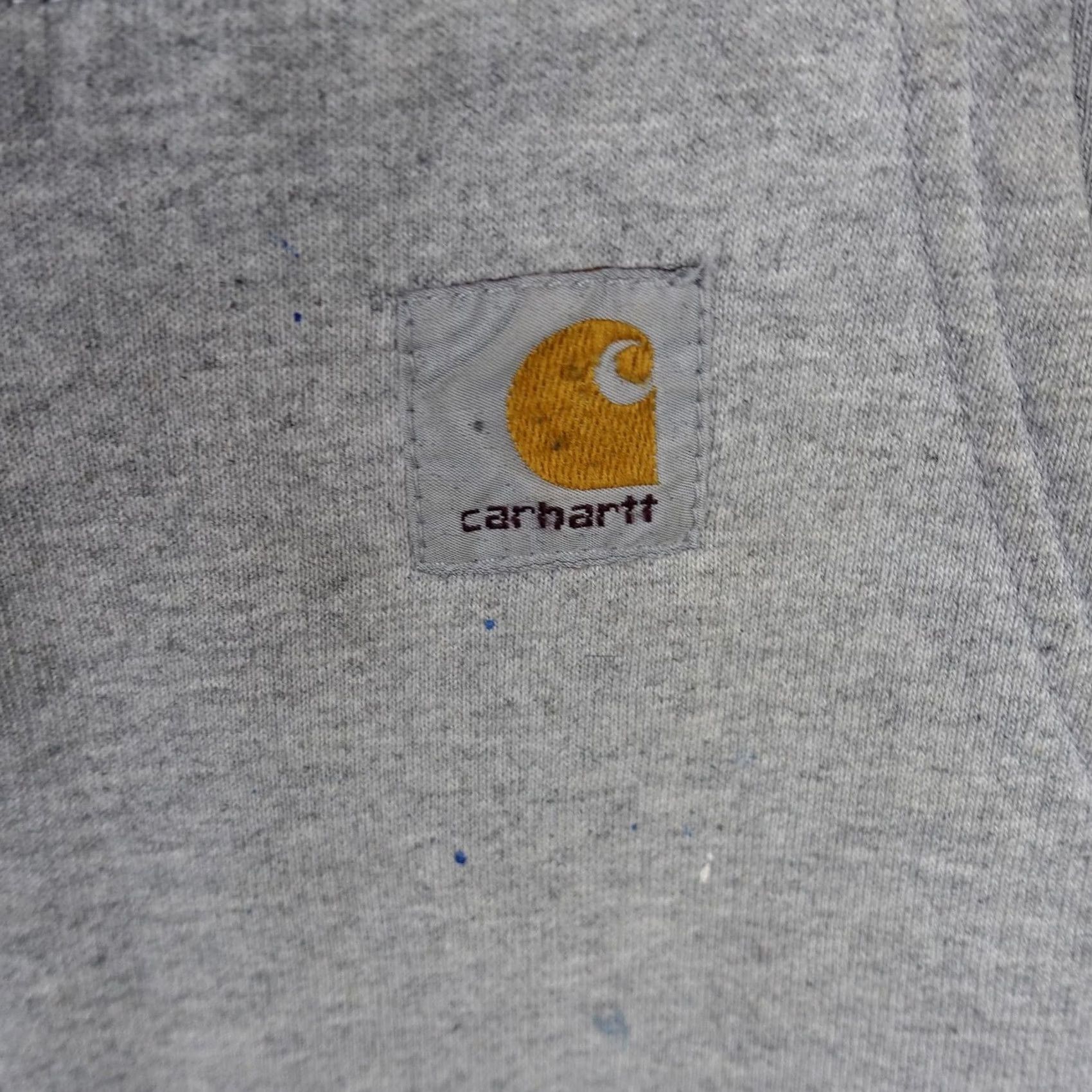 Carhartt Carhartt Hoodie Mens XLT Gray Full Zip Work Sweatshirt Pockets Logo VT Size US XL / EU 56 / 4 - 6 Thumbnail