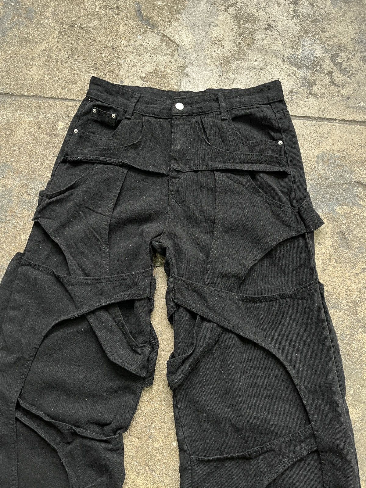 Other Futuristic Black Wide Leg Jeans (unisex) Size US 29 - 11 Thumbnail