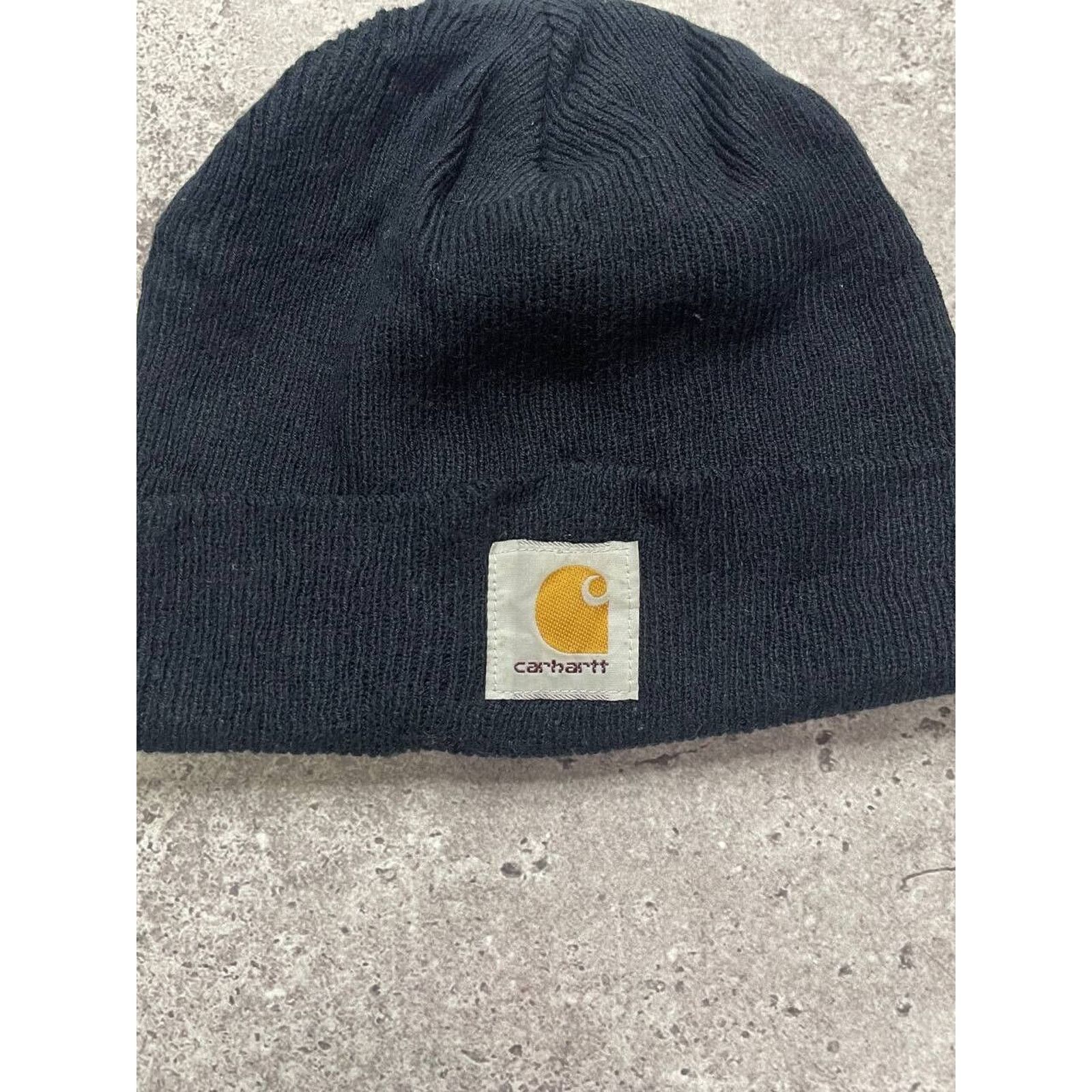 Carhartt Vintage Carhartt Black Knit Beanie Hat Made in Canada Size ONE SIZE - 5 Thumbnail