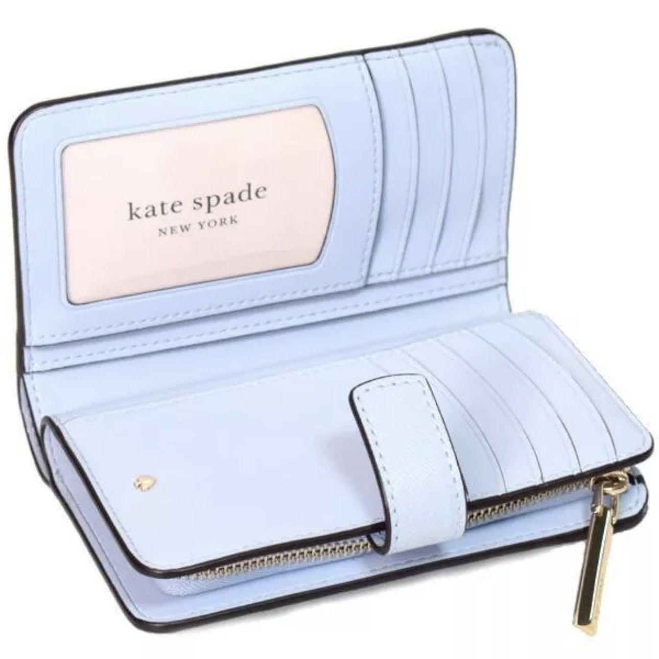 Kate Spade Kate Spade Saffiano Leather Embroidered Bun Bun Compact Size ONE SIZE - 2 Thumbnail