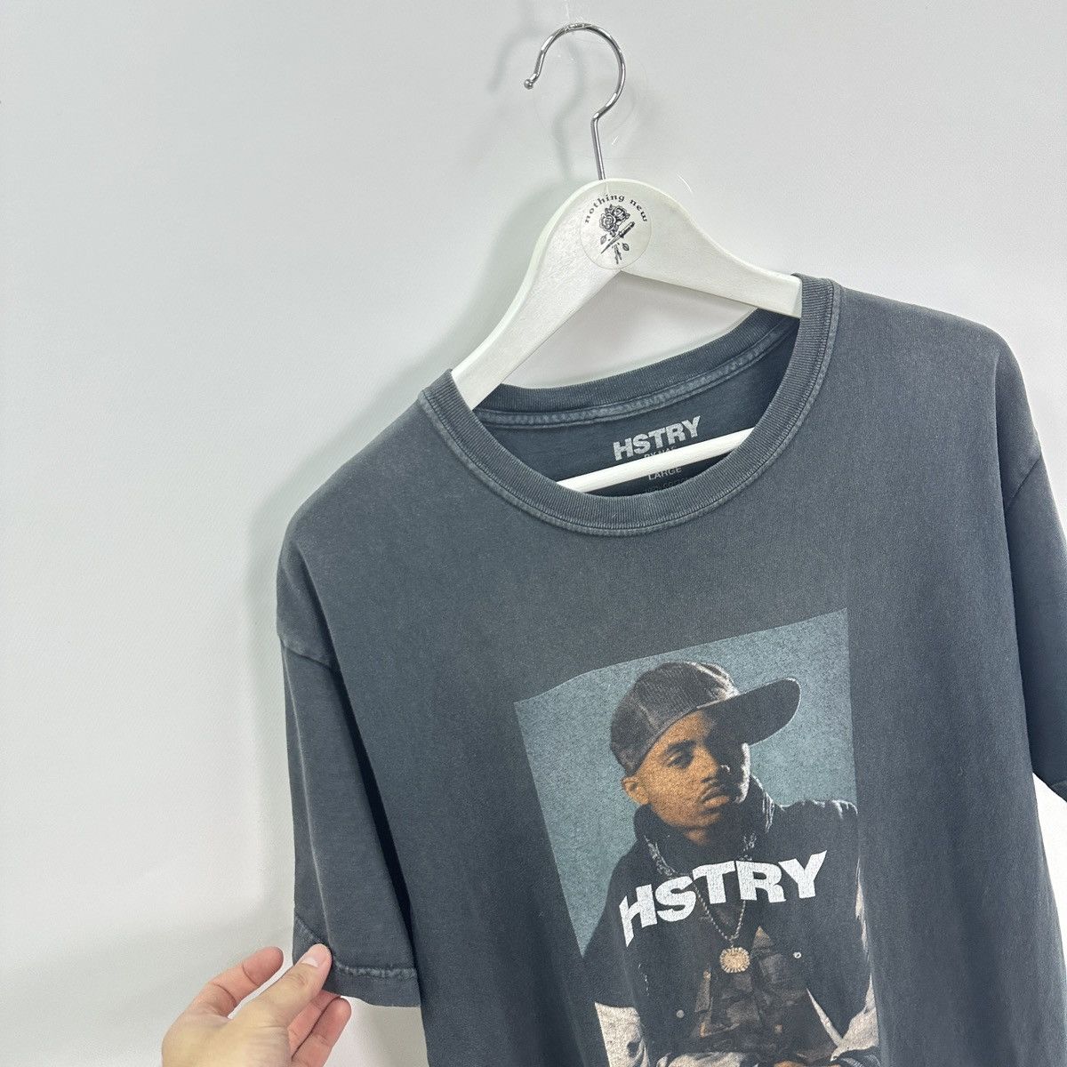 Rap Tees Vintage 00s Nas Hstry Washed Tee y2k Rap og hip hop hype 90s Size US L / EU 52-54 / 3 - 8 Thumbnail