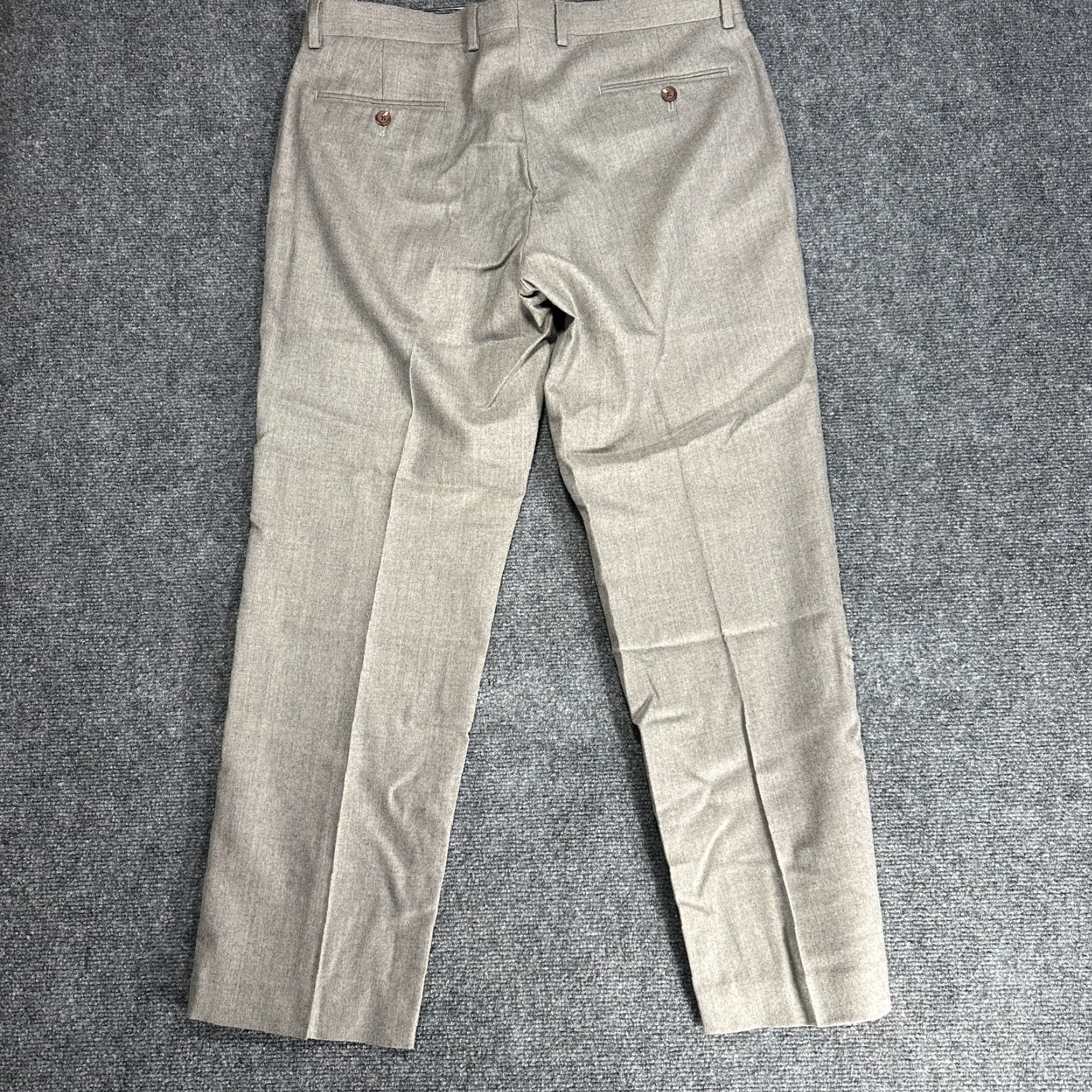 Ralph Lauren Lauren Ralph Lauren Pants Men 34 Trim Fit Gray Wool Straight Leg Flat Front Pockets Dress Pants Size US 34 / EU 50 - 5 Thumbnail
