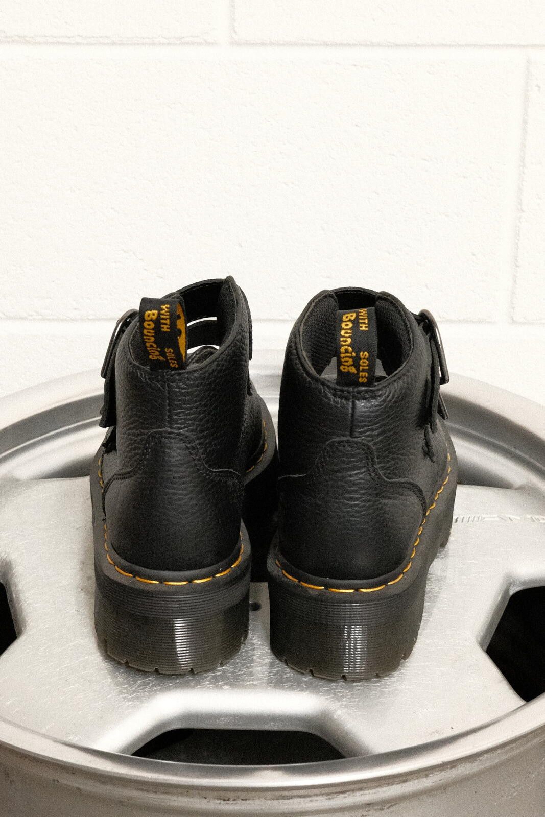 Dr. Martens Dr. Martens Leather Heart Buckle Platform Ankle Boots UK 5 Size US 7.5 / IT 37.5 - 3 Thumbnail