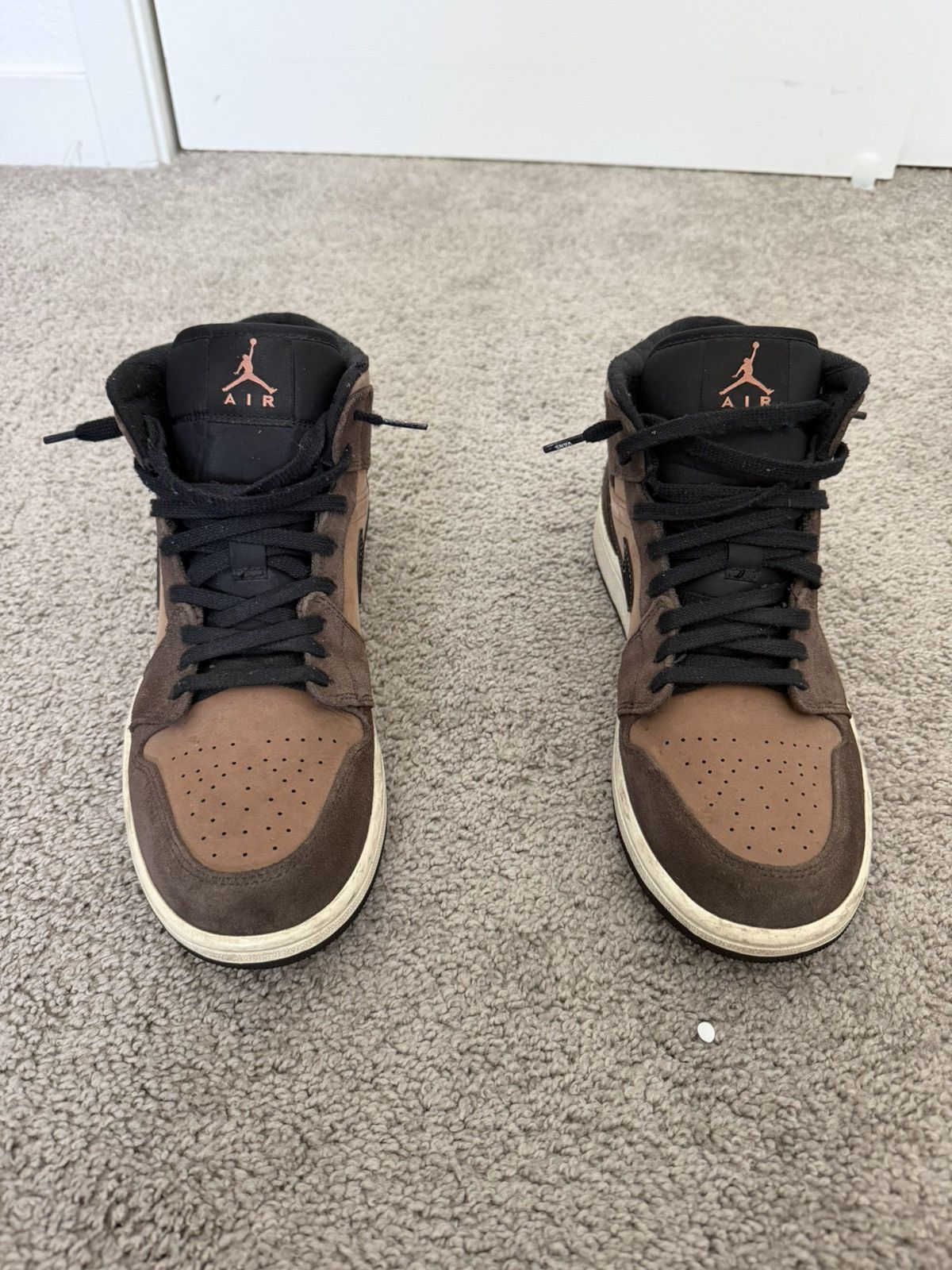 Nike Air Jordan 1 Mid Dark Chocolate Size US 10.5 / EU 43-44 - 12 Thumbnail