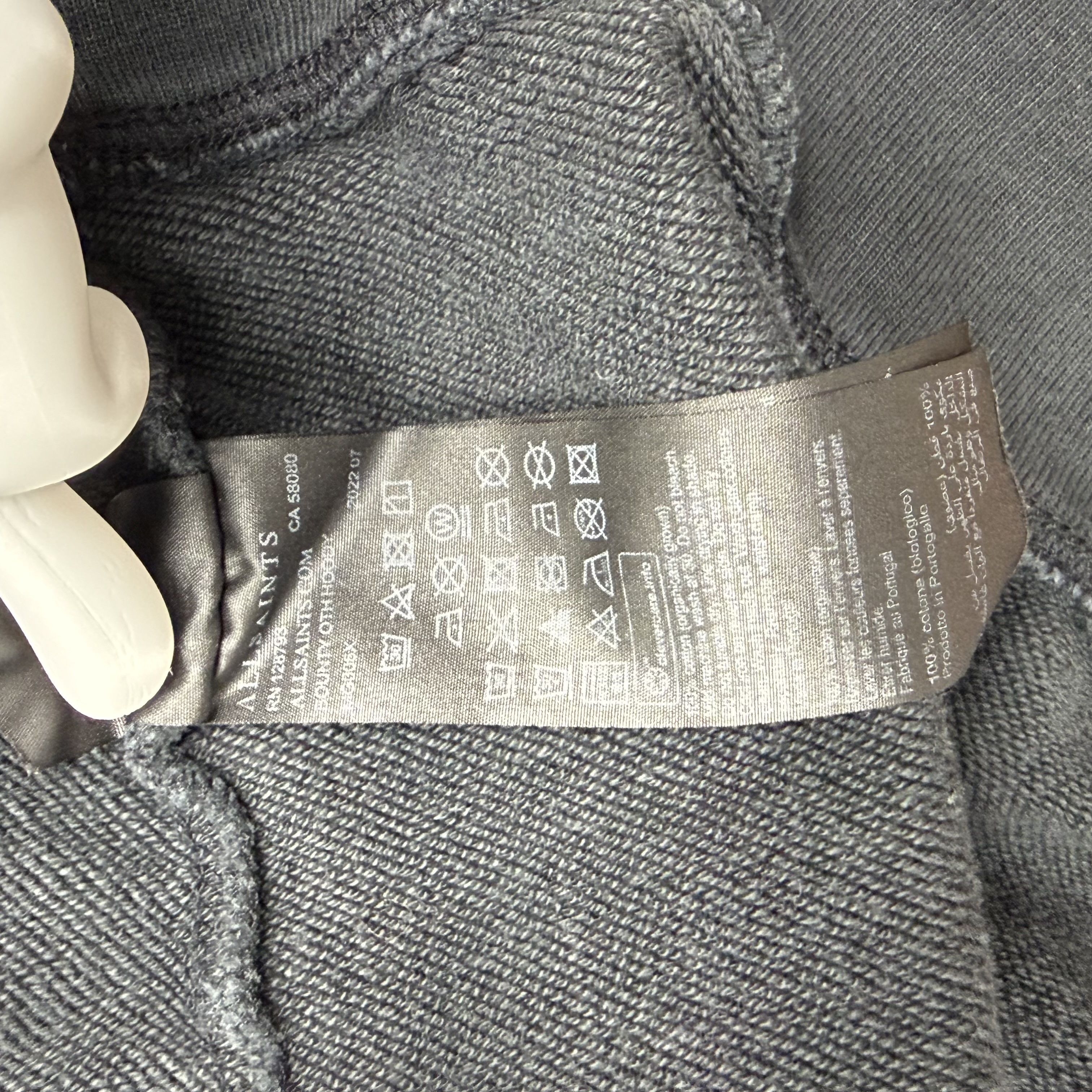Allsaints AllSaints Bounty OTH Hoodie Mens Large Faded Black Size US L / EU 52-54 / 3 - 5 Thumbnail