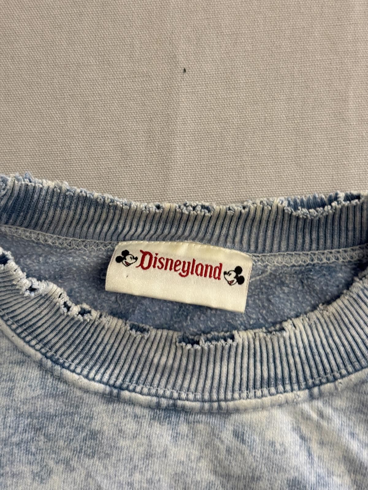 Designer Vtg Mickey Mouse Disneyland Crewneck Stonewashed Sweeatshirt Size US L / EU 52-54 / 3 - 2 Thumbnail