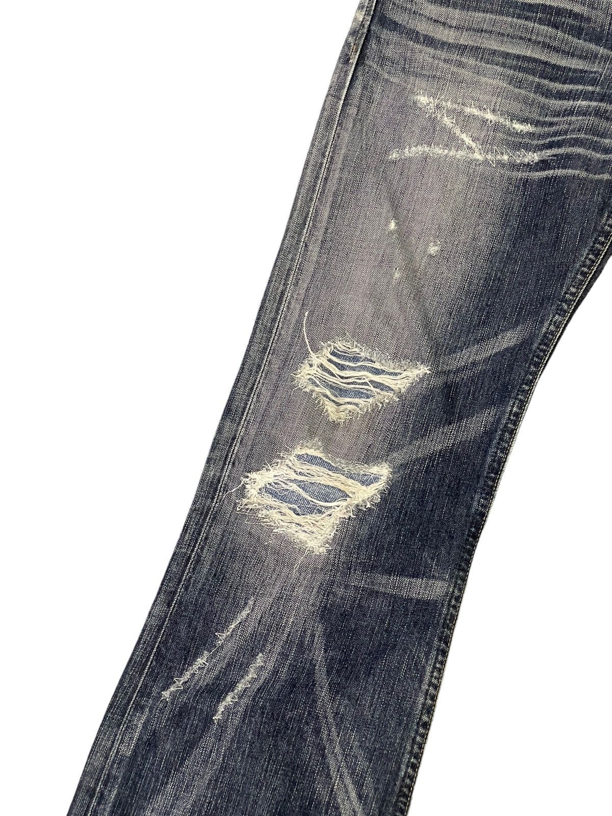 Edwin Flare Jeans Edwin Japan Distress Low Rise Boot Cut 8🟦5 Size US 31 - 6 Thumbnail