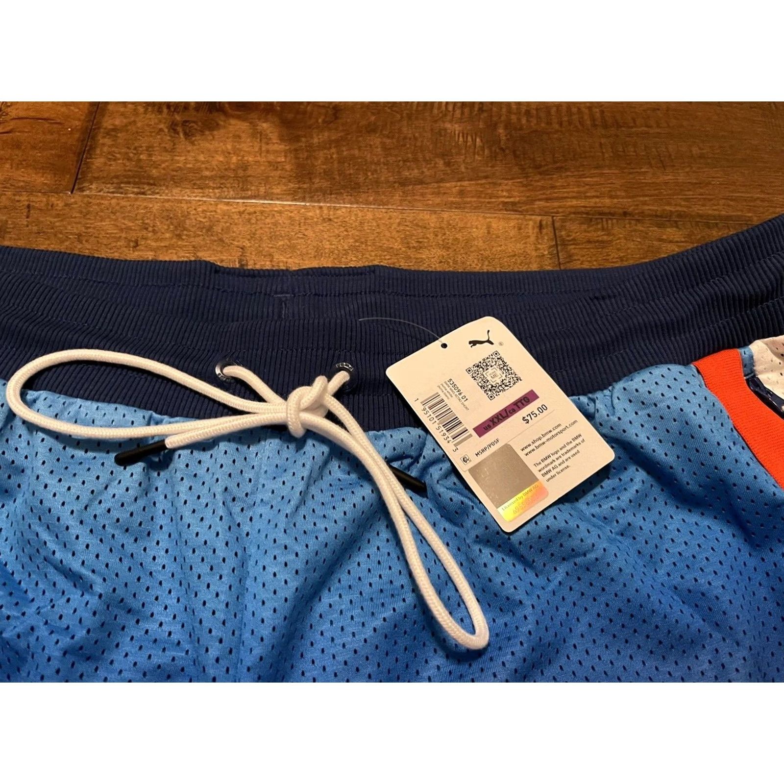 Puma PUMA BMW M Motorsport 535096-01 Athletic Gym Basketball Shorts Men 2XL Multicolor Athletic Basketball 90s Retro Mens Size US 39 - 3 Thumbnail