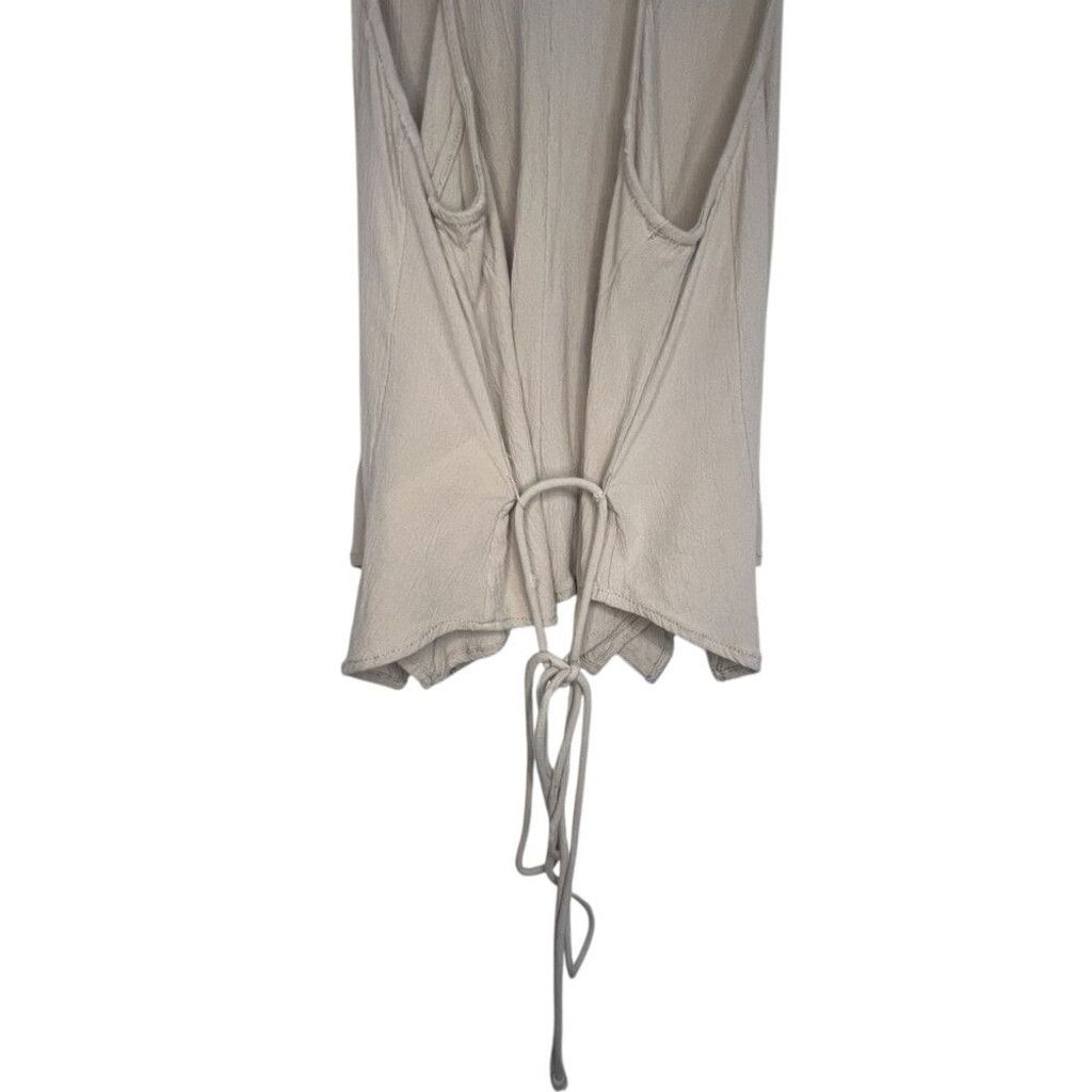 Free People Free People Tan Boho Button Up Sheena Vest With Tie Back Size XS / US 0-2 / IT 36-38 - 5 Thumbnail