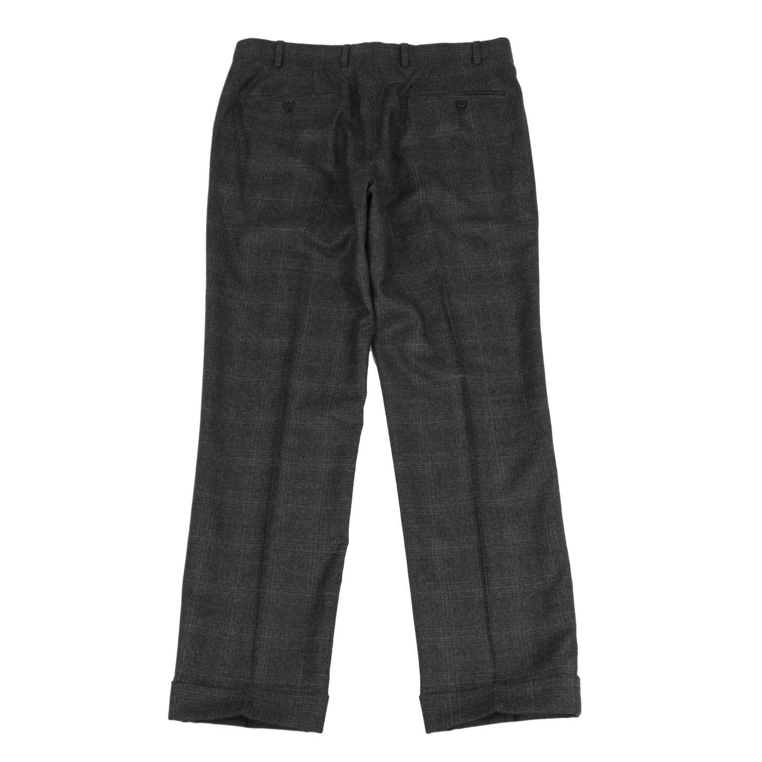 Armani Collezioni Wool Glen Check Suit Set in Charcoal Navy Size US XXS / EU 40 - 16 Thumbnail
