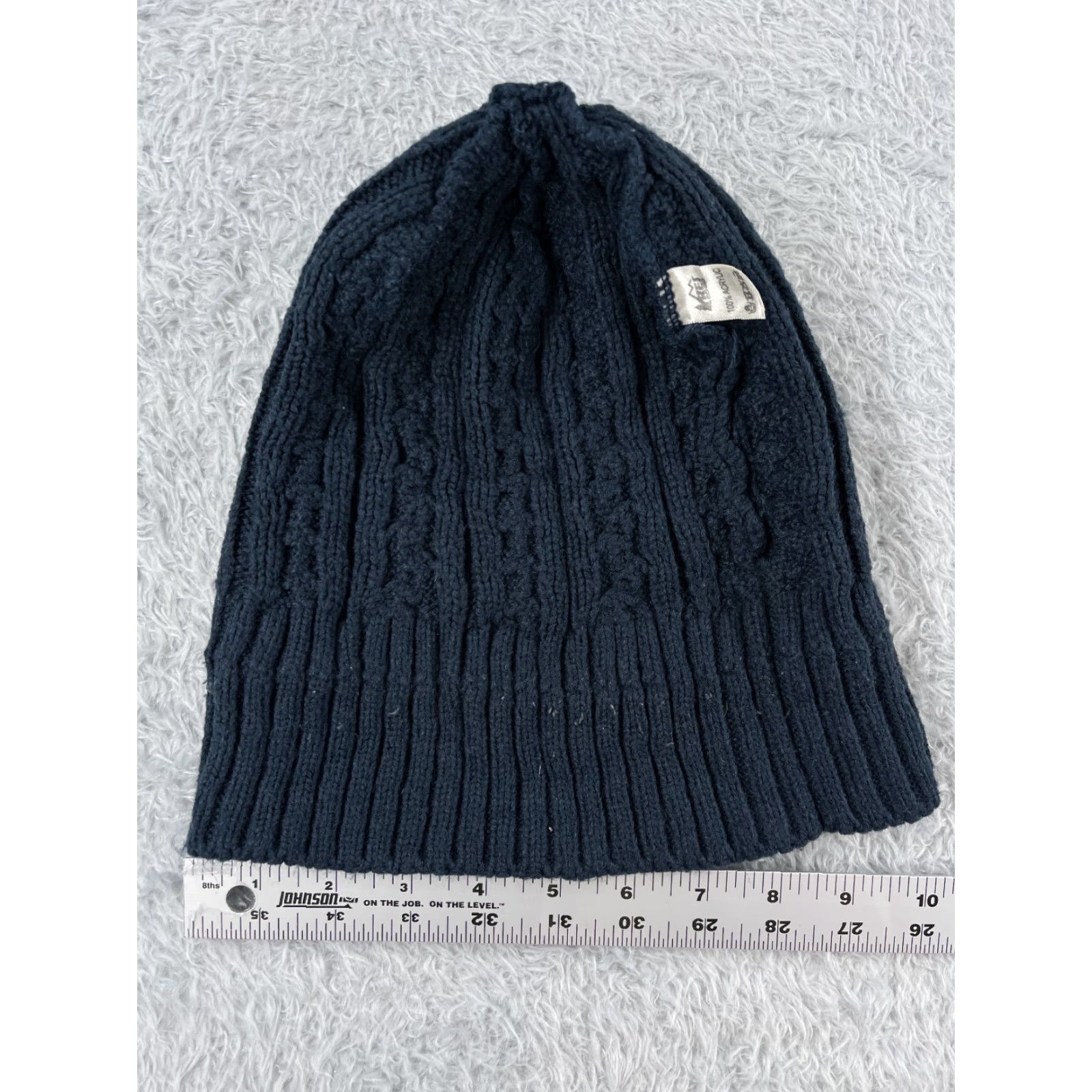 Vintage VINTAGE REI Co-op Beanie Adult One Size Blue Knit Acrylic Casual Outdoor Logo Camping Winter Mens Size ONE SIZE - 6 Thumbnail