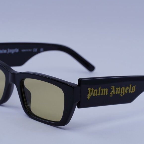 Palm Angels Palm Angels PERI002 PALM 1018 Sunglasses Black Rectangle Size ONE SIZE - 4 Thumbnail