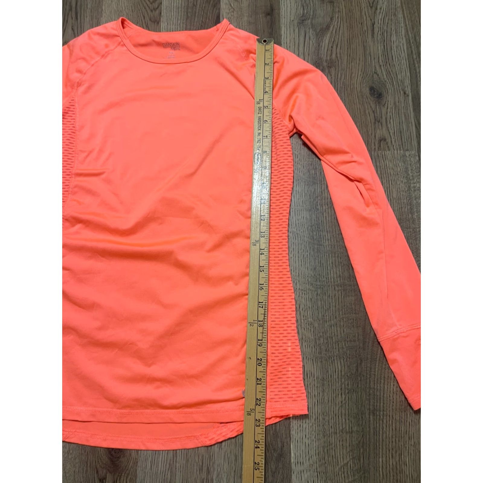 Vintage Danskin Now Shirt Womens Medium Orange Fitted Athletic Wear Long Sleeve Shirt Shirt Size M / US 6-8 / IT 42-44 - 7 Thumbnail