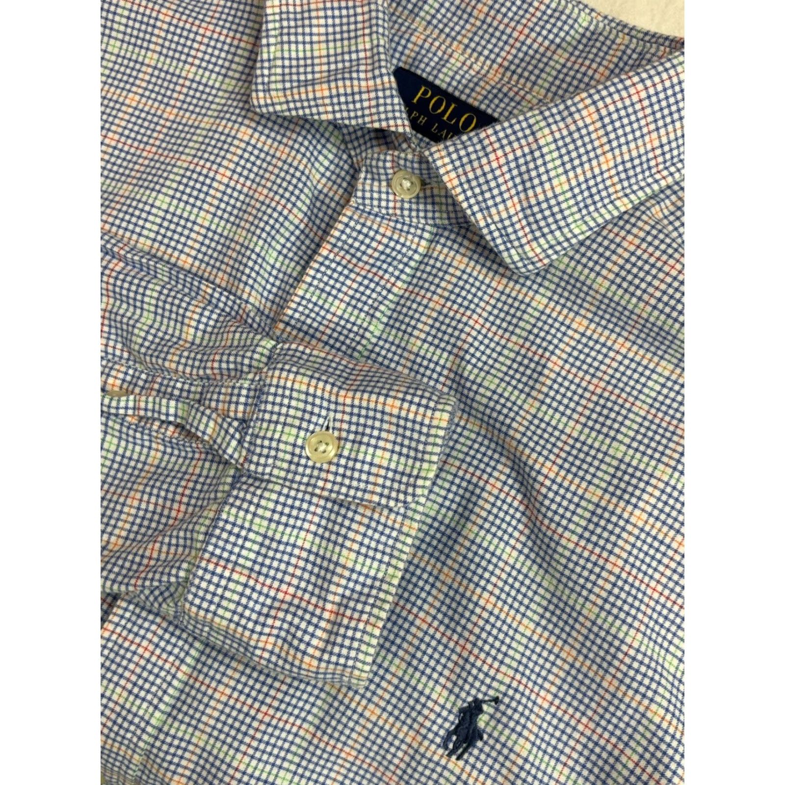 Polo Ralph Lauren Polo Ralph Lauren Shirt Mens Large Plaid Button-Up Spread Collar Pony Logo Multicolor Cotton Short/Long Sleeve? Size US L / EU 52-54 / 3 - 2 Thumbnail