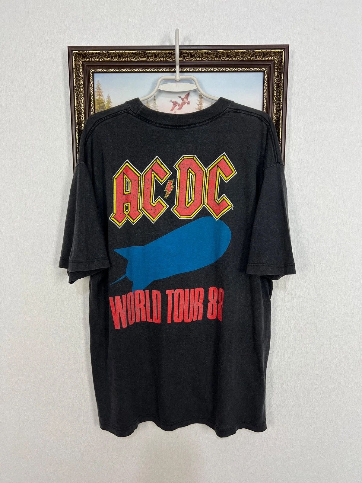 AC/DC Vintage 80's AC DC Heatseeker Tour Shirt Over Print Tee Size US XL / EU 56 / 4 - 5 Thumbnail