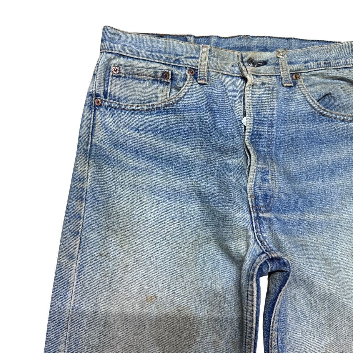 Levi's Vintage 90s Levis 501 Dirty Wash Rusty Jeans Size US 32 / EU 48 - 4 Thumbnail