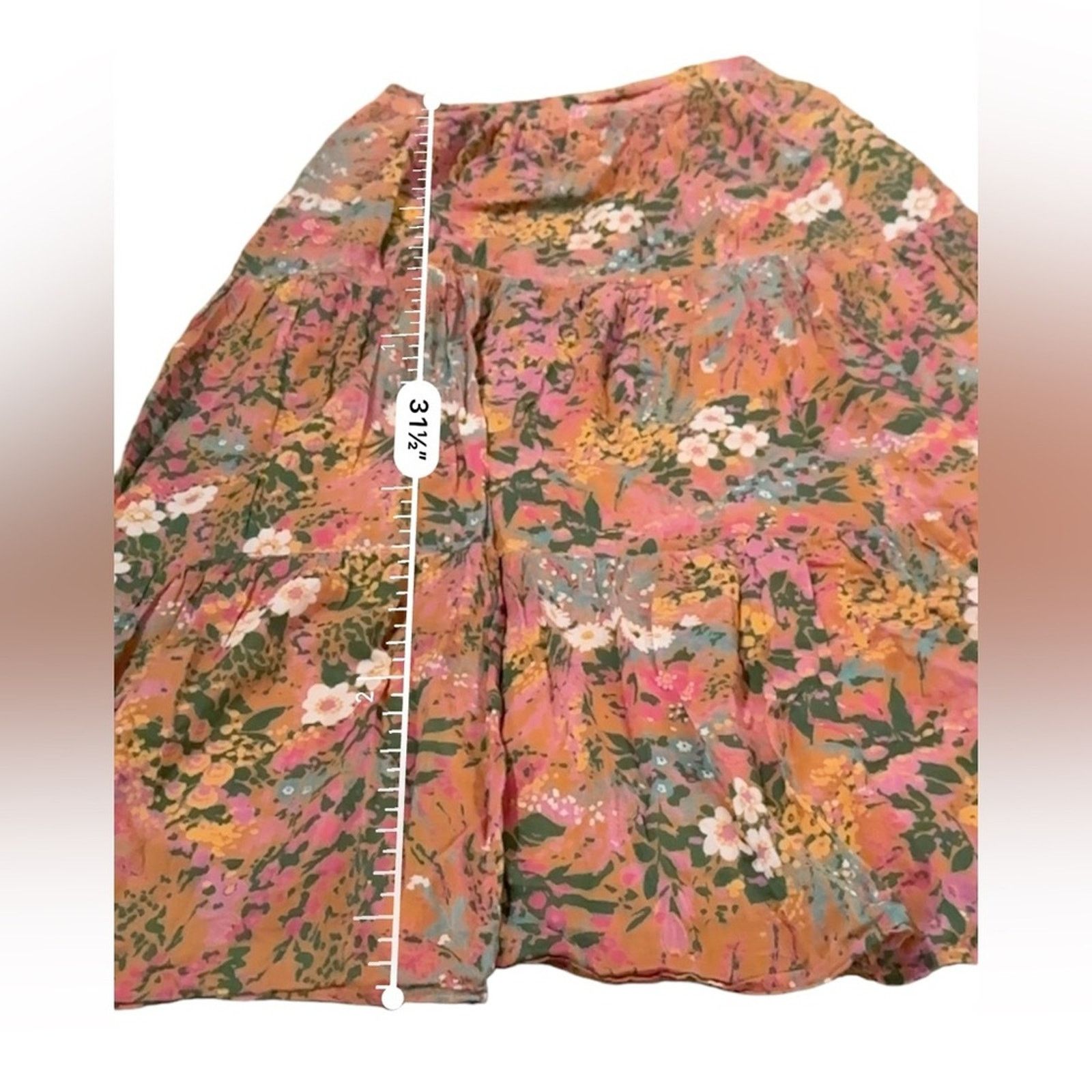 Banjanan Banjanan Patience Maxi Skirt Side Zipper Floral Print Sz M Size 28" / US 6 / IT 42 - 11 Thumbnail
