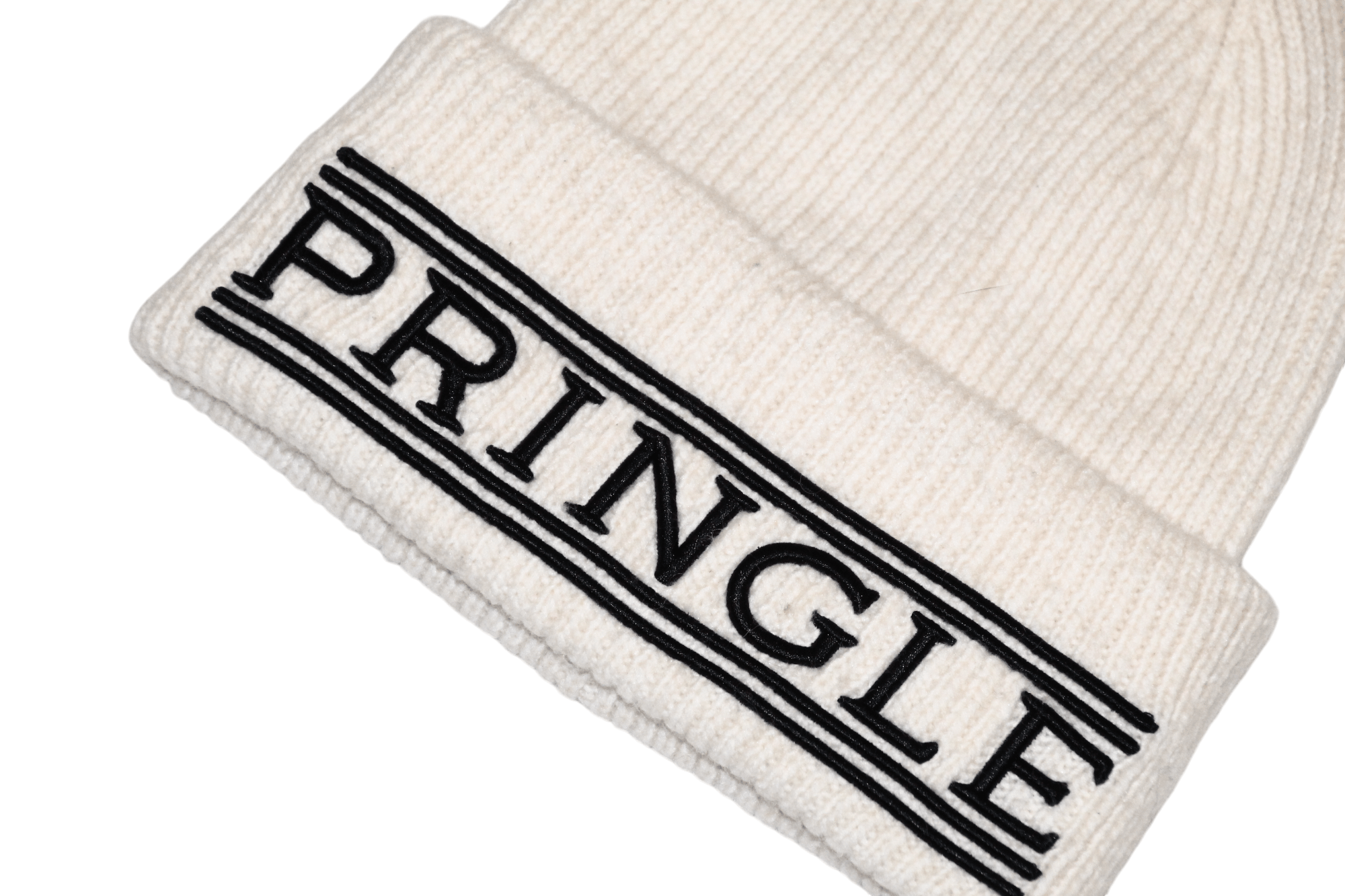 Pringle Of Scotland Pringle Of Scotland x H&M Pringle Logo Embroid Beanie Hat Size ONE SIZE - 3 Thumbnail