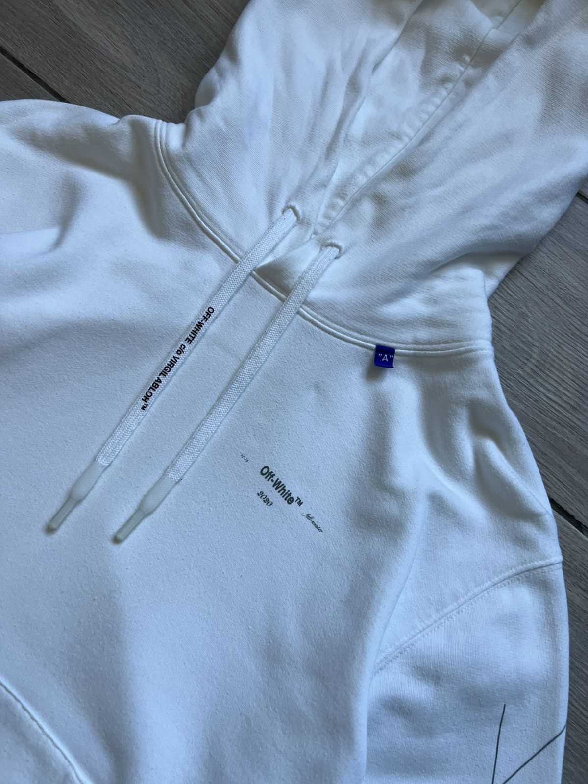Off-White Off-White Unfinished Arrows White Hoodie Size US M / EU 48-50 / 2 - 22 Thumbnail