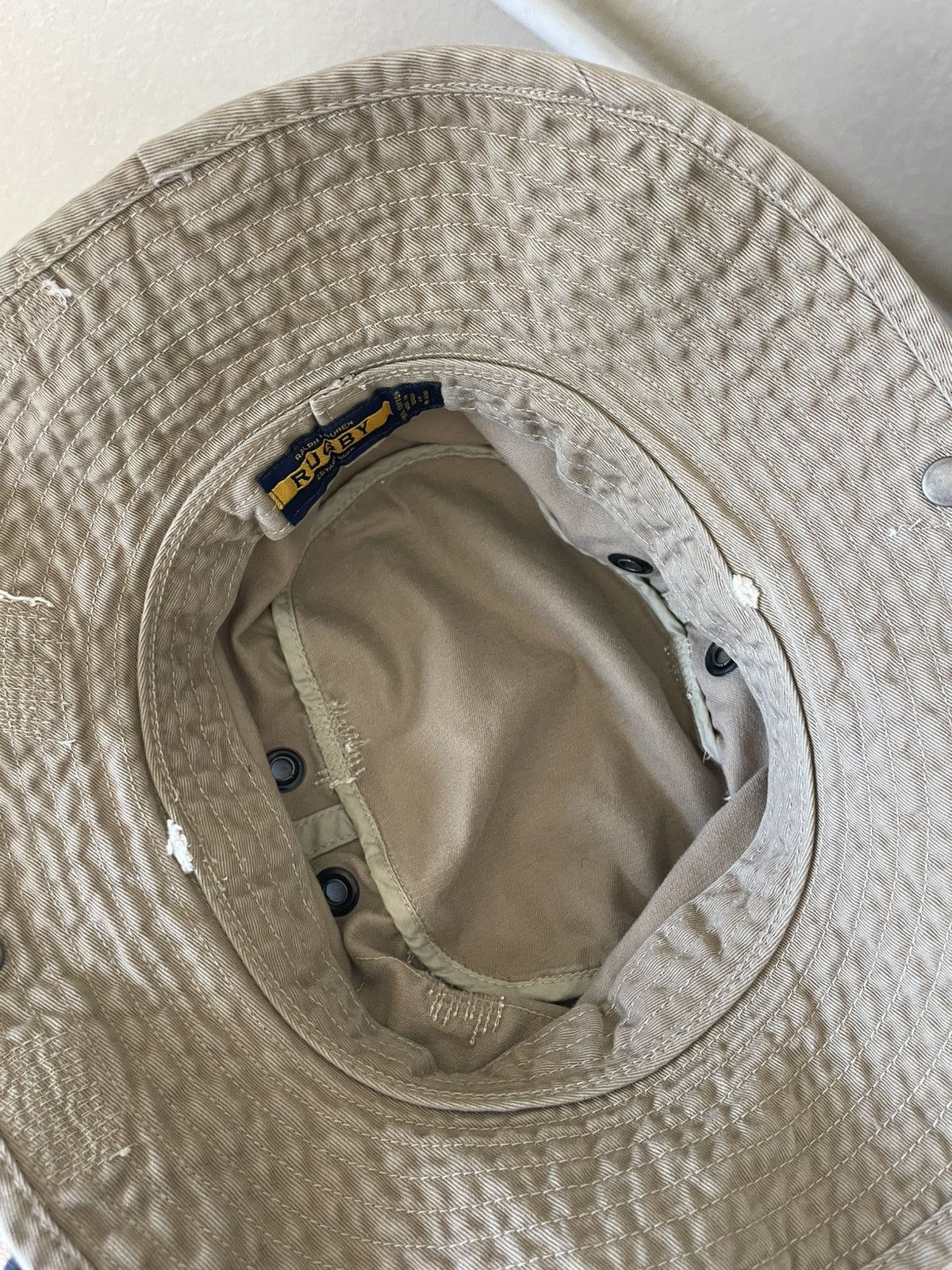 Rugby Ralph Lauren Patchwork Stitches Bucket hat Size ONE SIZE - 7 Thumbnail