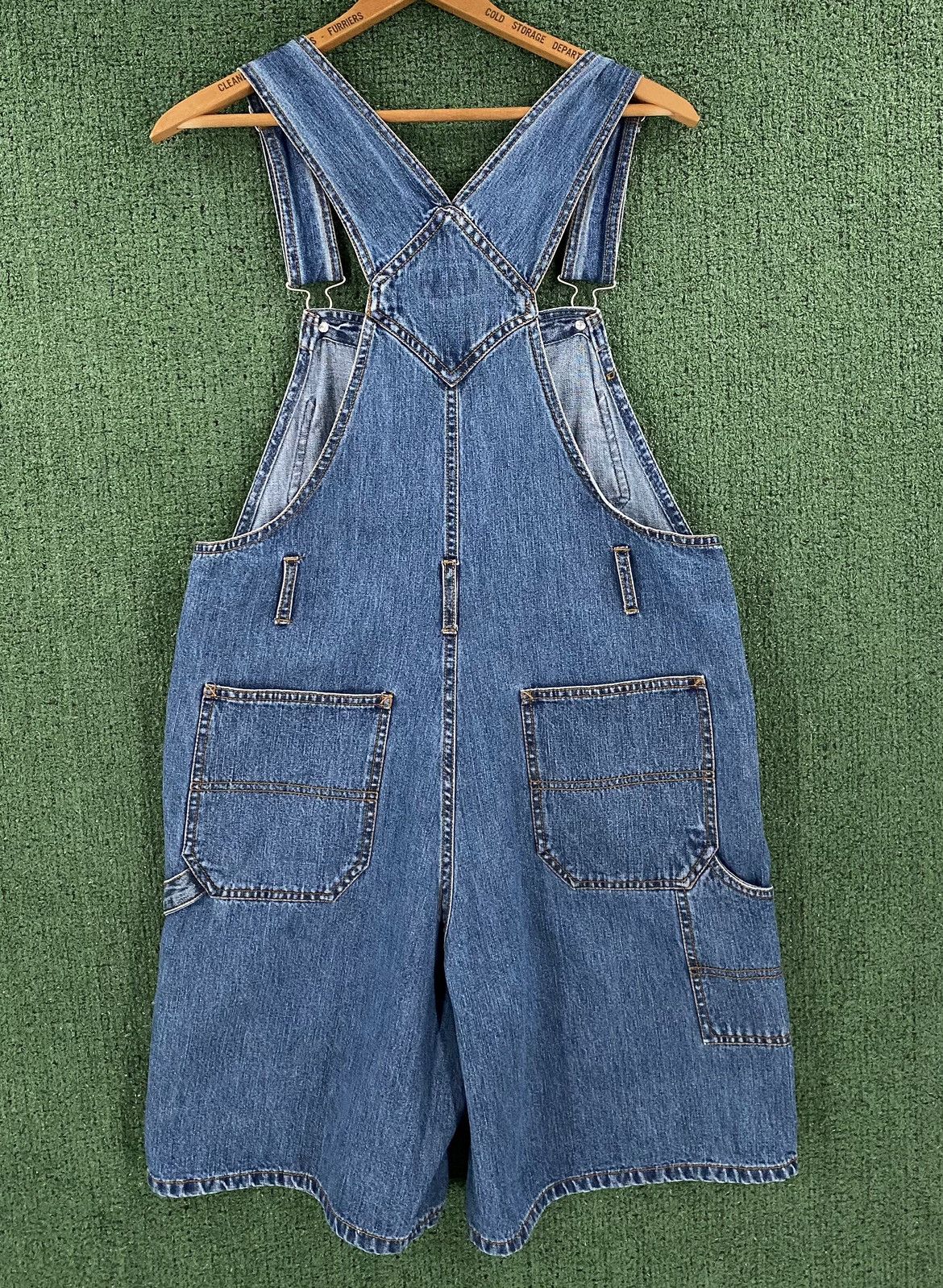 Vintage Vintage 90’s North Crest Denim Shortalls Womens 34” Waist Size 34" / US 12 / IT 48 - 8 Thumbnail