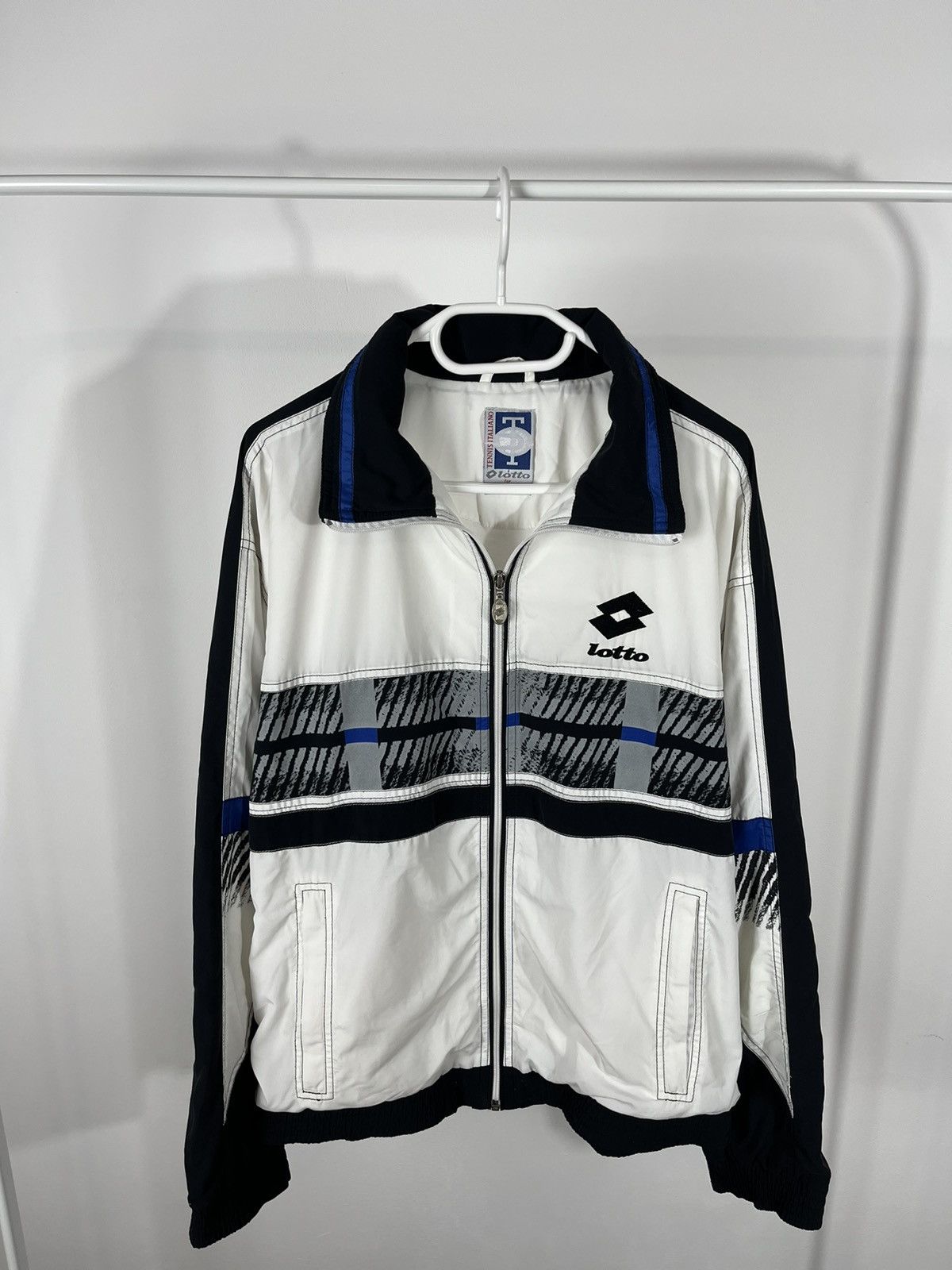 Lotto Sport × Vintage 90s Lotto Boris Becker tennis track jacket Size US L / EU 52-54 / 3 - 3 Thumbnail
