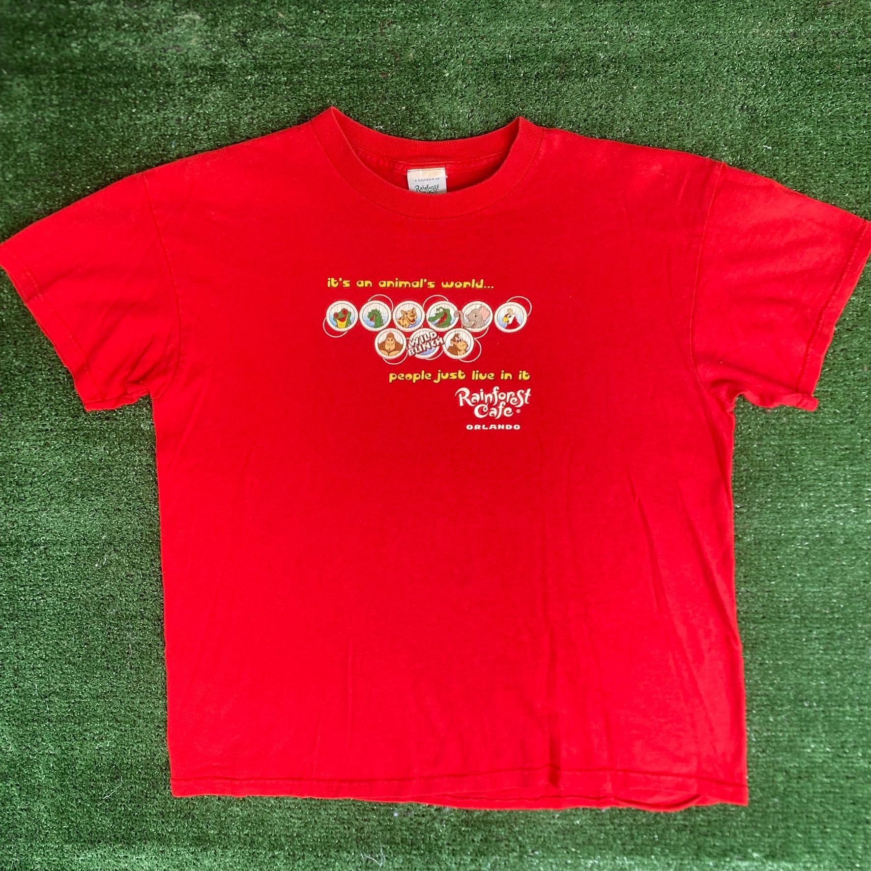 Vintage Vintage Y2K Rainforest Cafe T-Shirt Animals Nature Kidcore Size US S / EU 44-46 / 1 - 1 Thumbnail