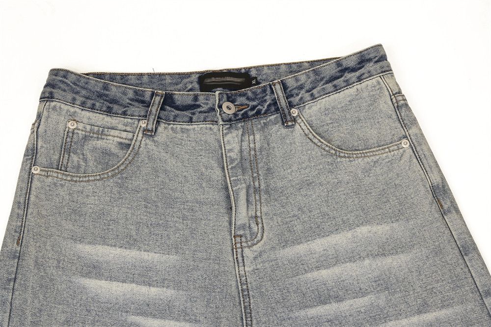 Japanese Brand × Jean Trendy street casual distressed washed straight jeans Size US 32 / EU 48 - 4 Thumbnail
