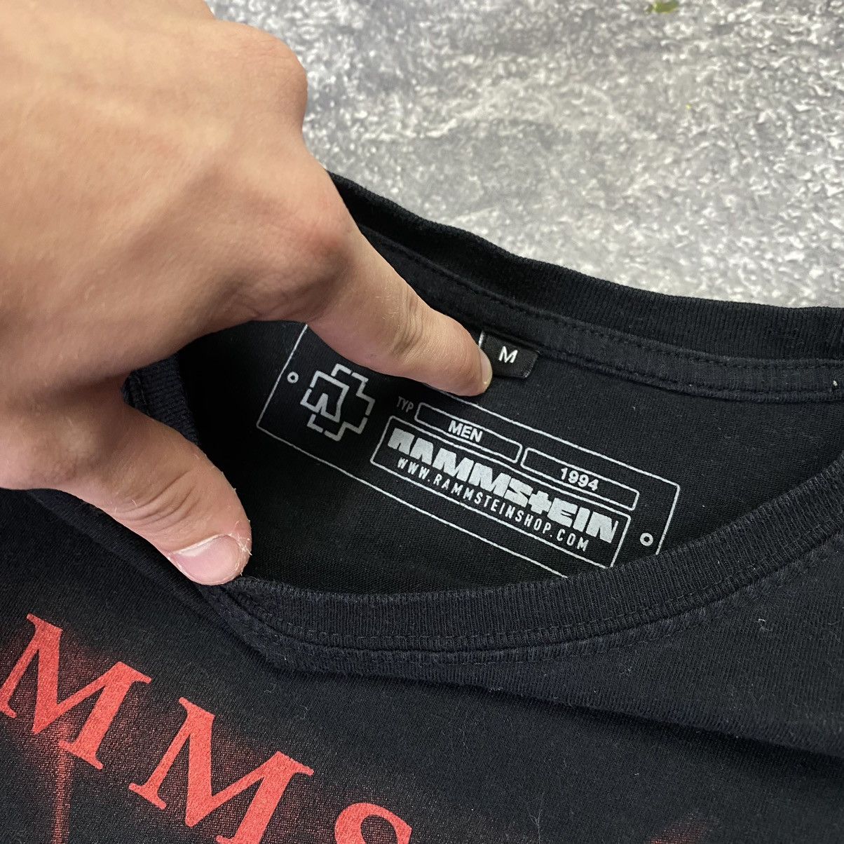Band Tees Vintage Rammstein Du Ich Wir Ihr 90’s big graphic logo band Size US M / EU 48-50 / 2 - 8 Thumbnail