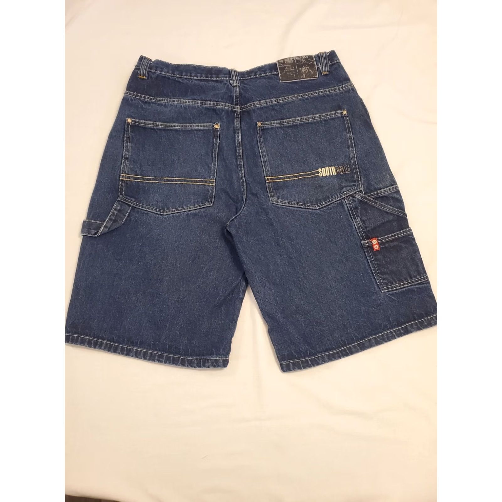 Southpole VINTAGE Southpole Jean Shorts Men's 38 Dark Blue Hip Hop Jorts Baggy Dad 90s Y2K Size US 38 / EU 54 - 3 Thumbnail