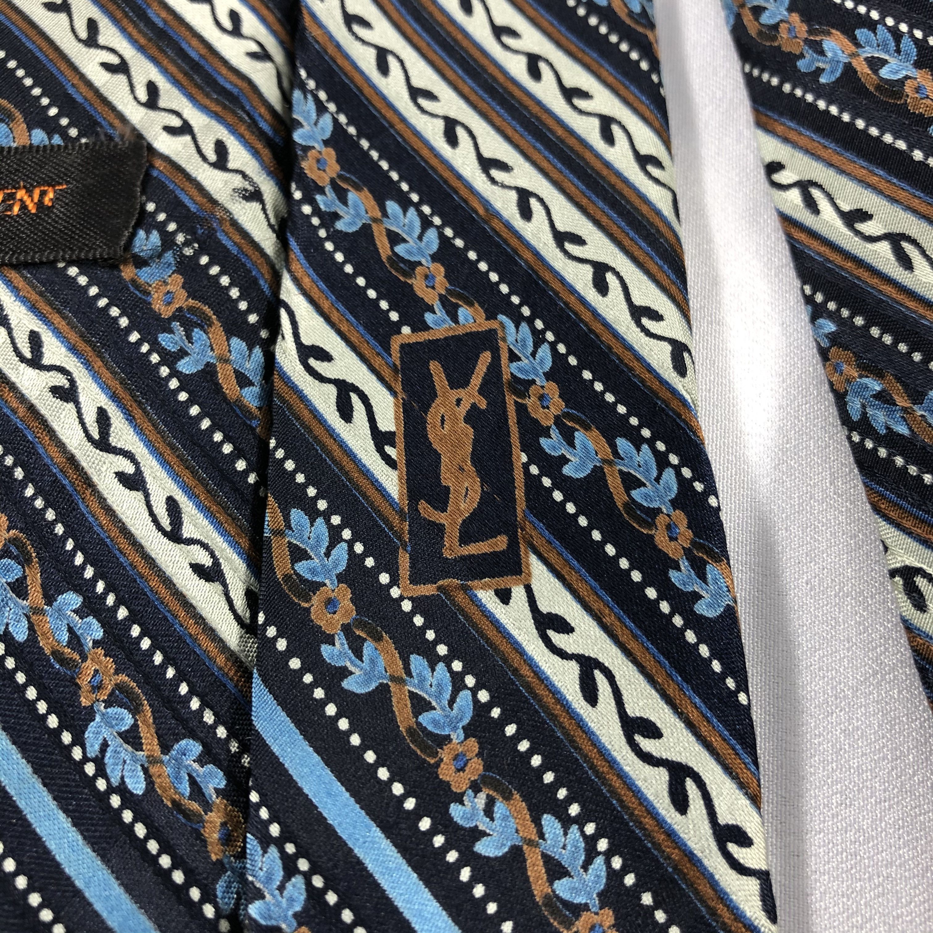 Vintage × Yves Saint Laurent Yves Saint Laurent Silk Neck Ties T90 Size ONE SIZE - 6 Thumbnail