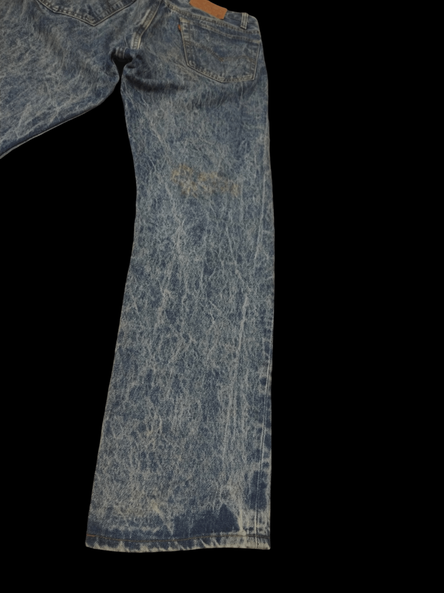 If Six Was Nine × Le Grande Bleu (L.G.B.) × Levi's Crazy acid wash Levi’s Vintage Jeans Size US 34 / EU 50 - 4 Thumbnail