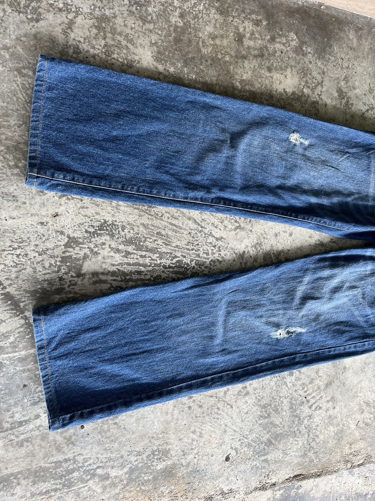 If Six Was Nine × Japanese Brand × Vintage Doublewaist Studded Pocket Nyalus Denim Size US 31 - 6 Thumbnail