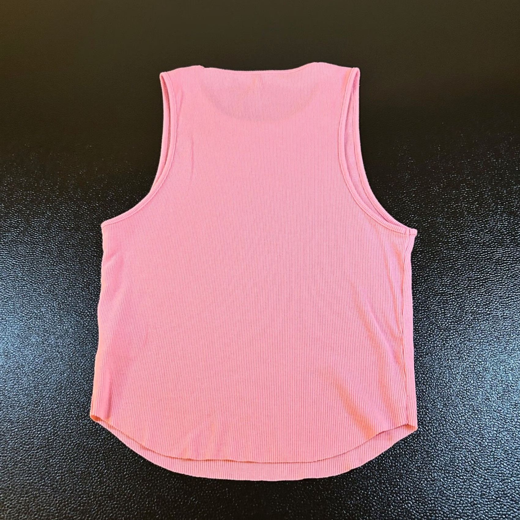 Vintage VINTAGE: not applicable, so omit. American Eagle Tank Women's Large Pink Ribbed Sleeveless Round Neck Casual Basic Tank Top Size L / US 10 / IT 46 - 4 Thumbnail