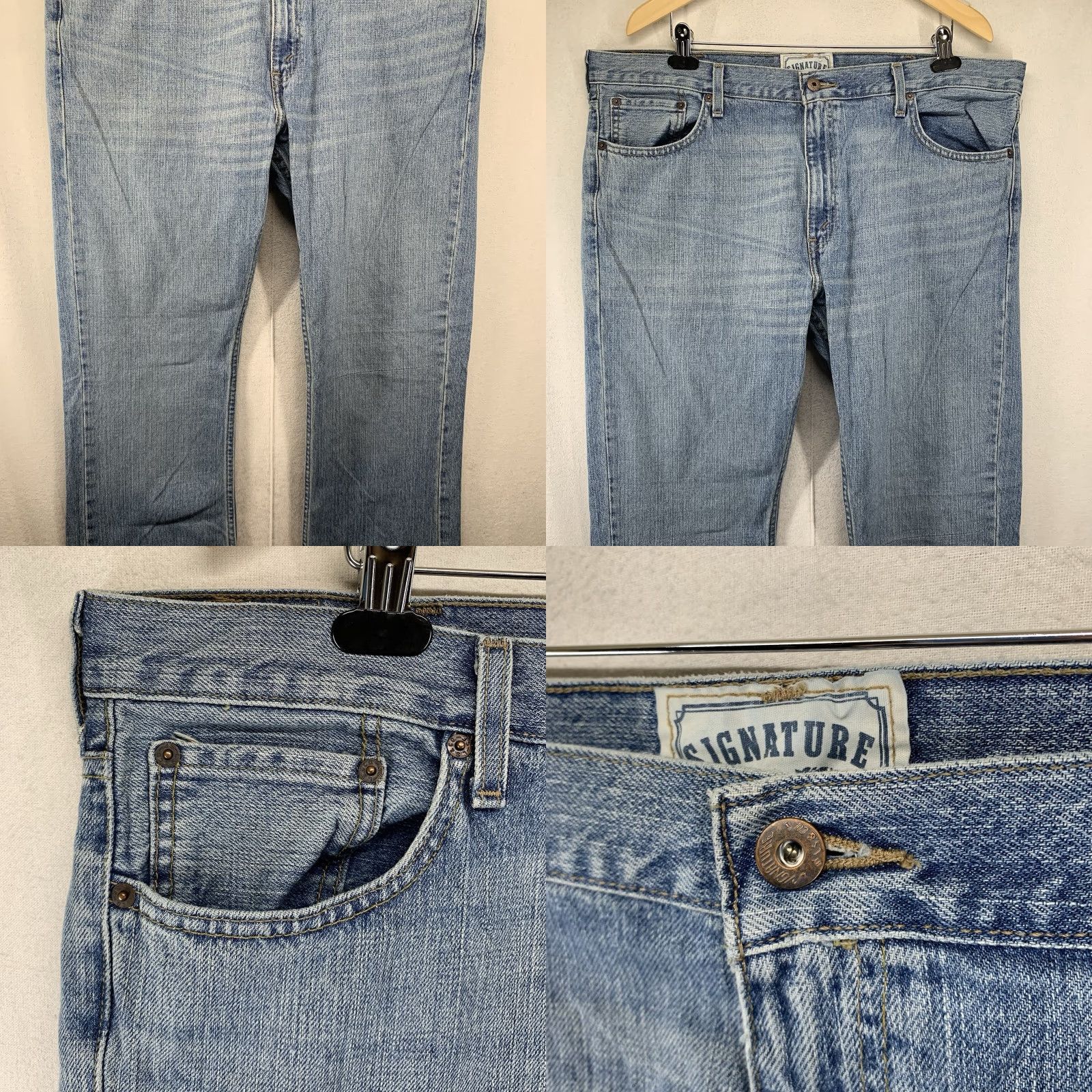 Levi's VINTAGE Levi's Jeans Mens 40x32 Bootcut Loose Fit Denim Blue 90s Biker Rock Western Size US 40 / EU 56 - 8 Thumbnail