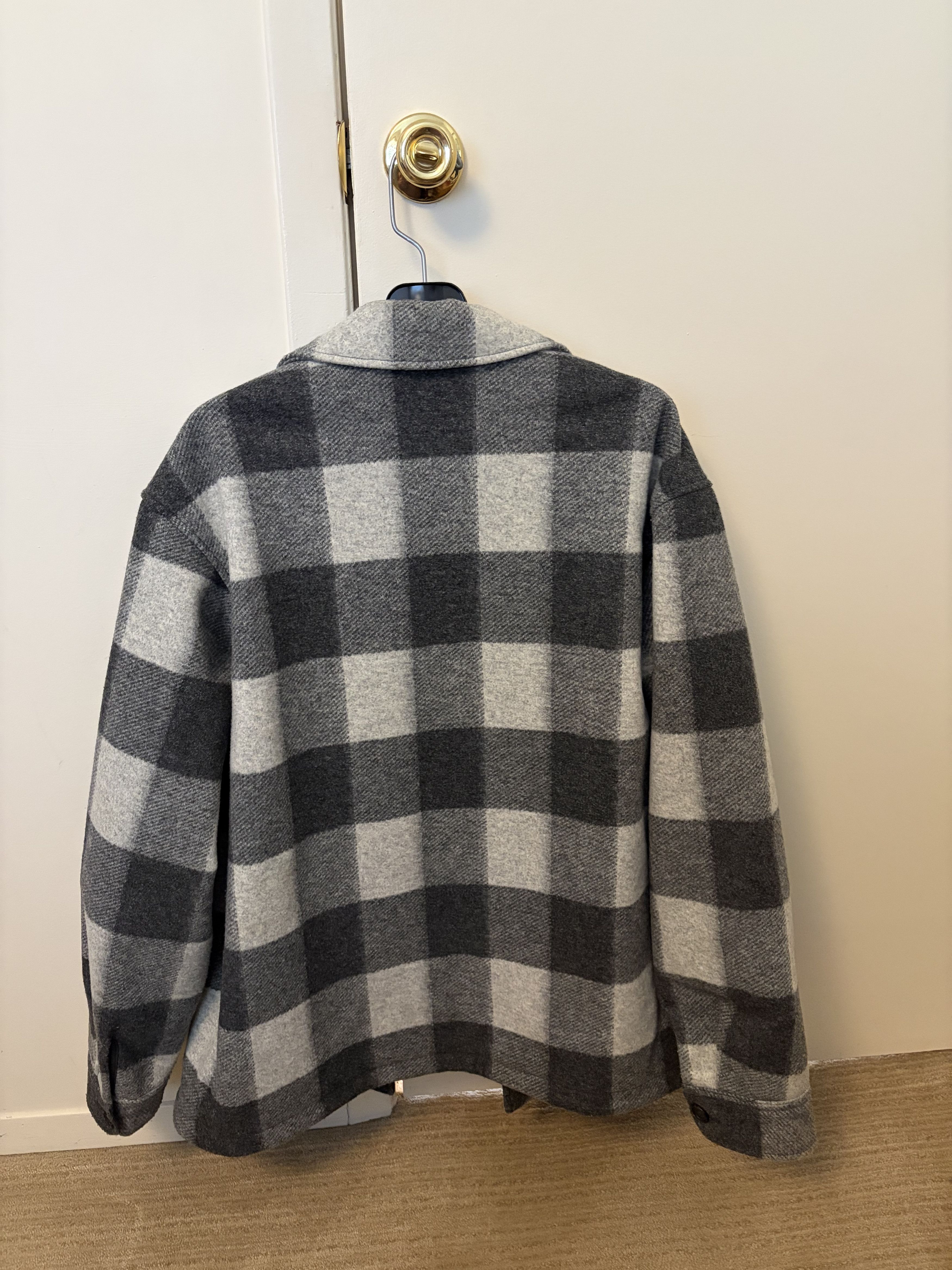 Other Men’s Gray Black Plaid Wool Jacket Button Up Size US L / EU 52-54 / 3 - 2 Thumbnail