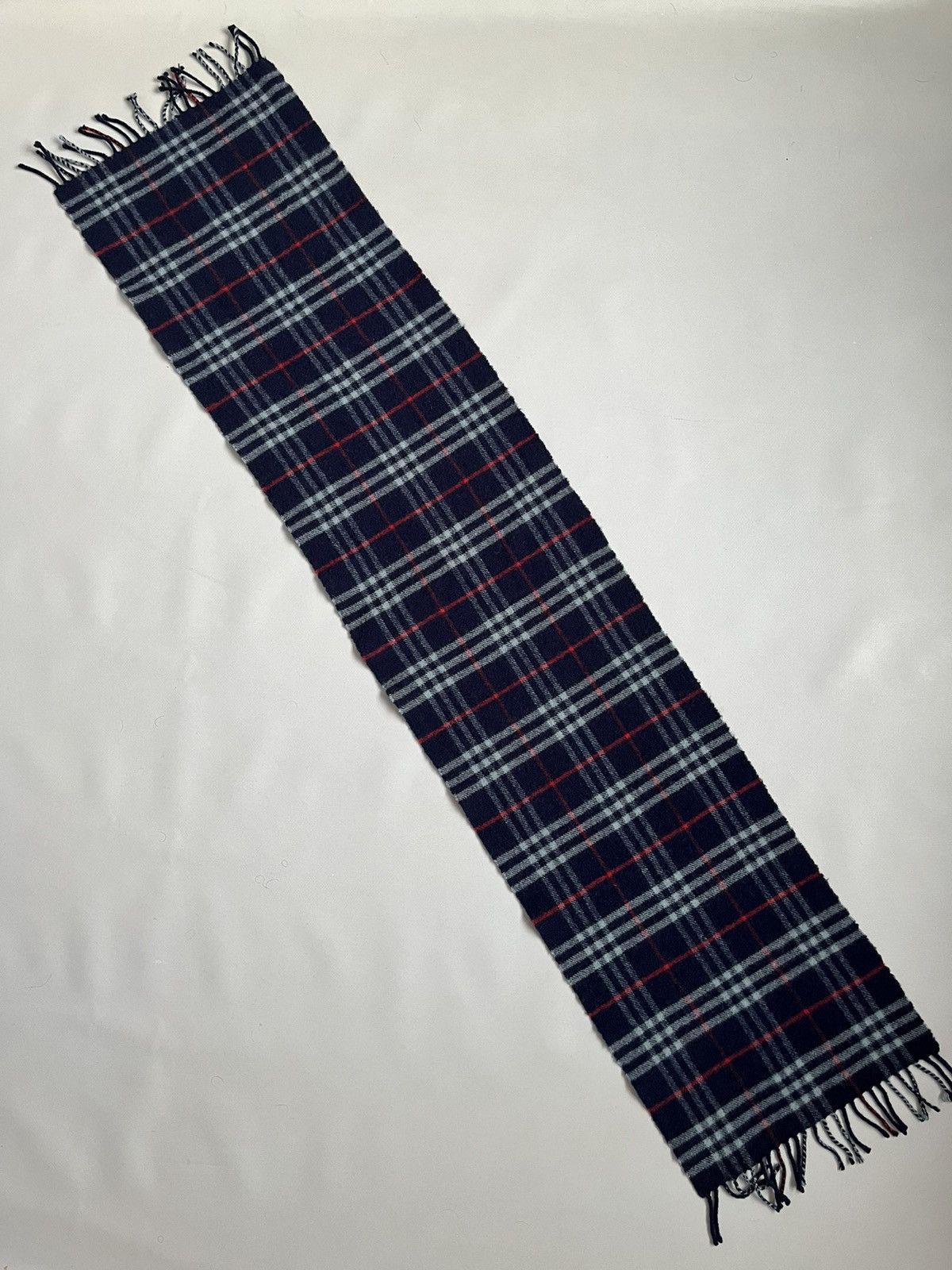 Burberry Burberry London Blue Checkered Plaid Lambswool Scarf Scarve Size ONE SIZE - 4 Thumbnail