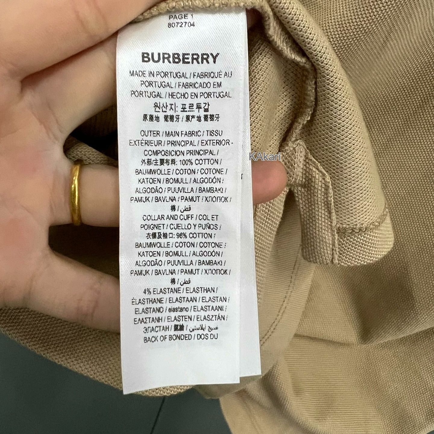 Burberry Burberry Equestrian Knight Short Sleeve Polo Size US XL / EU 56 / 4 - 4 Thumbnail