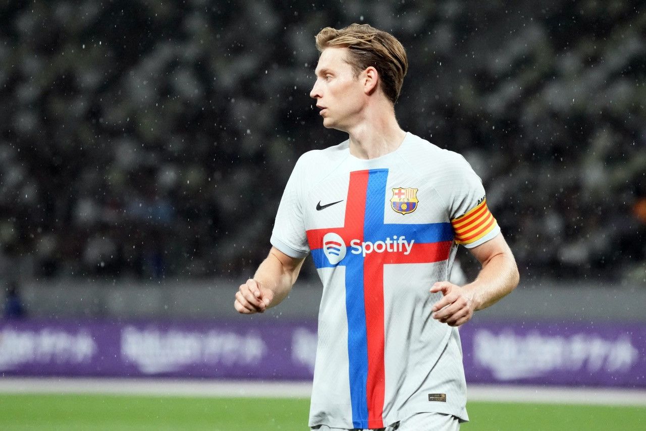 Nike × Vintage BARCELONA NIKE 2022/2023 FOOTBALL THIRD JERSEY #21 DE JONG Size US S / EU 44-46 / 1 - 17 Thumbnail