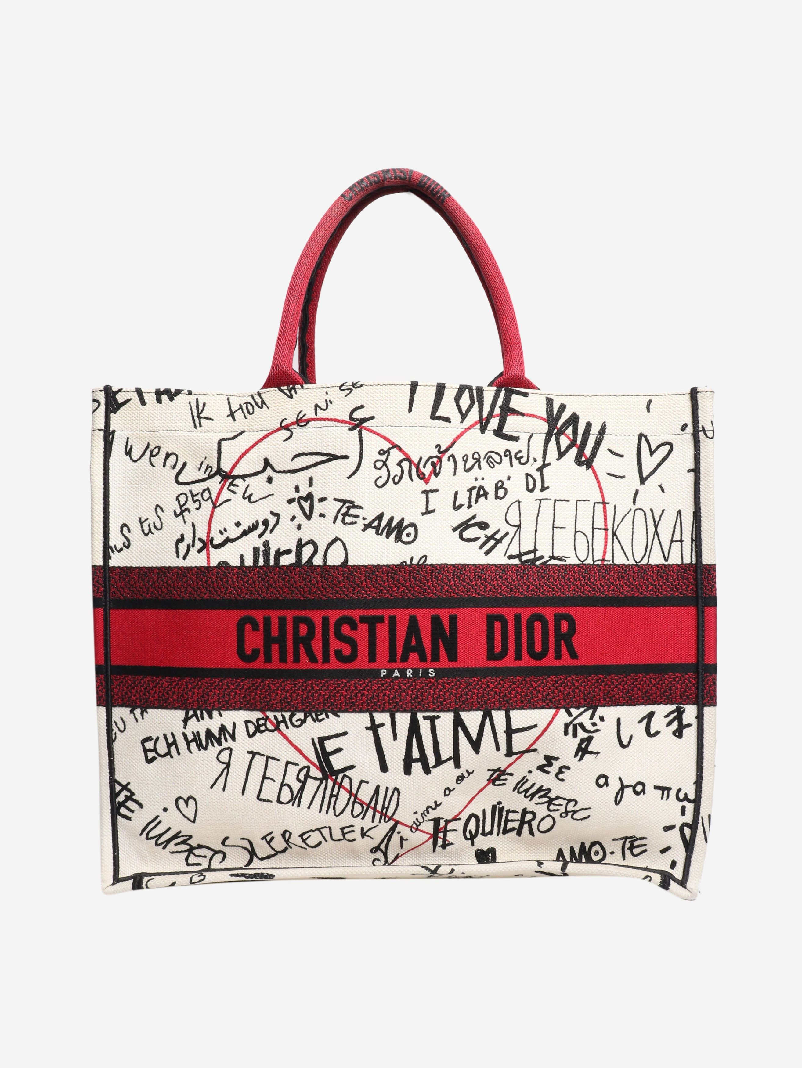 Dior Red 2020 I love you tote bag Size ONE SIZE - 1 Thumbnail