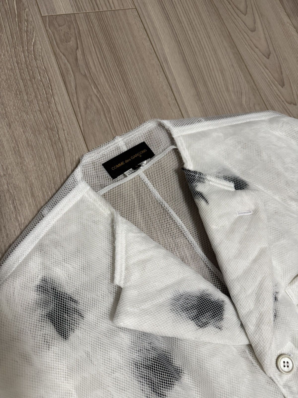 Comme des Garcons SS2025 COMME des GARÇONS Sheer Mesh Overlay Layered Jacket Size S / US 4 / IT 40 - 7 Thumbnail