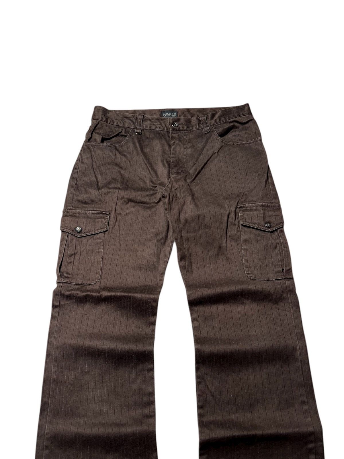 Japanese Brand Flare Louis Chavlon Japanese Stripe Hickory Cargo Pants Size US 32 / EU 48 - 2 Thumbnail