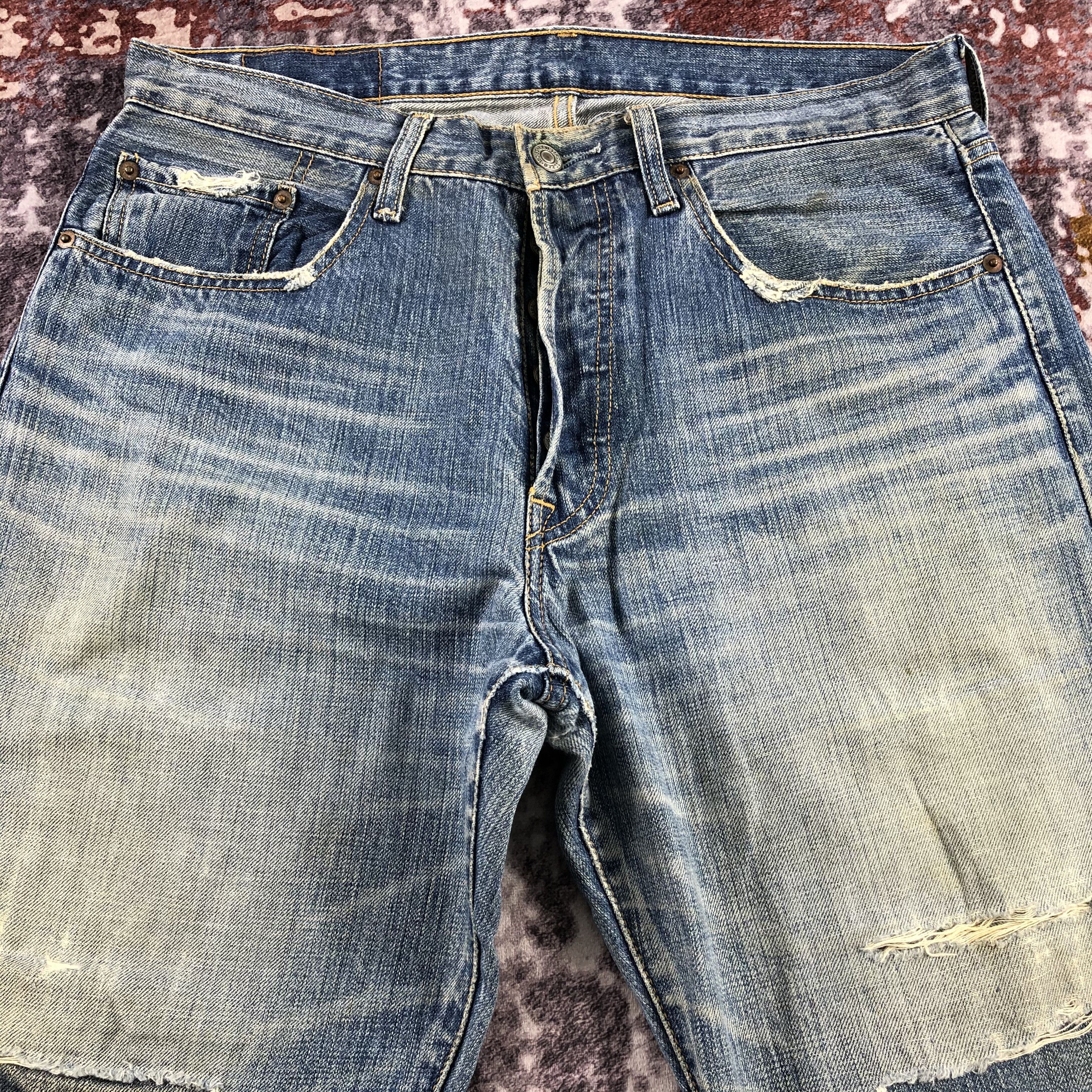 Levi's × Vintage Vintage 90s Blue Wash Levis 501 Jeans-JM2778 Size US 33 - 3 Thumbnail