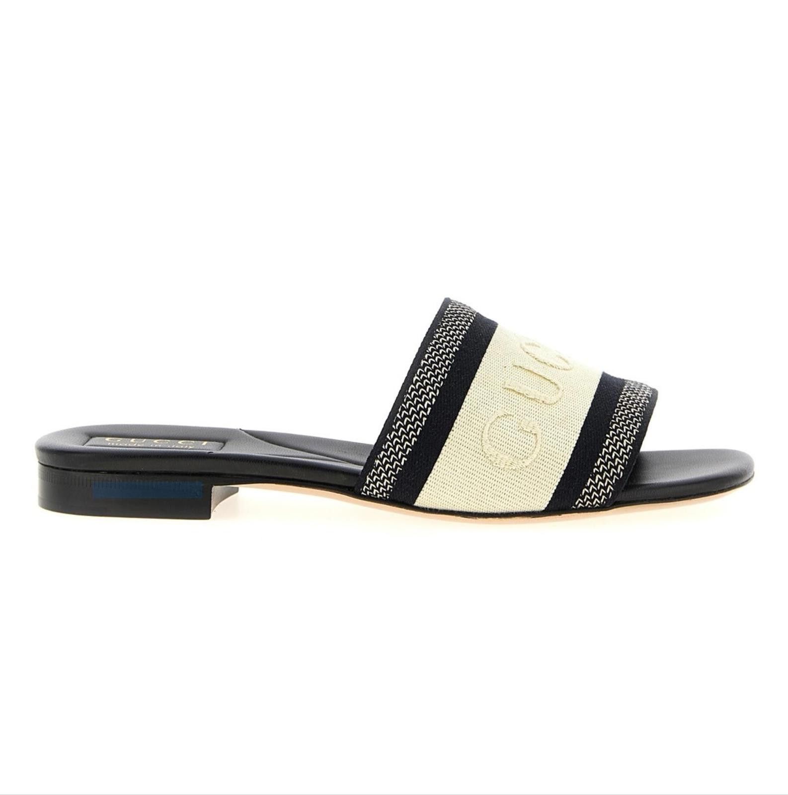 GUCCI SLIDE SANDAL WITH WEB SIZE 39