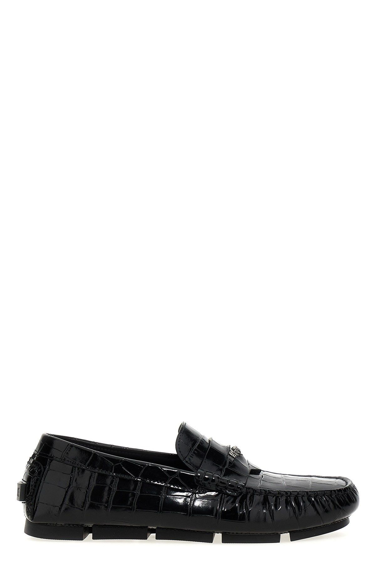 image of Versace 'driver Medusa Biggie' Loafers in Black, Men's (Size 10)