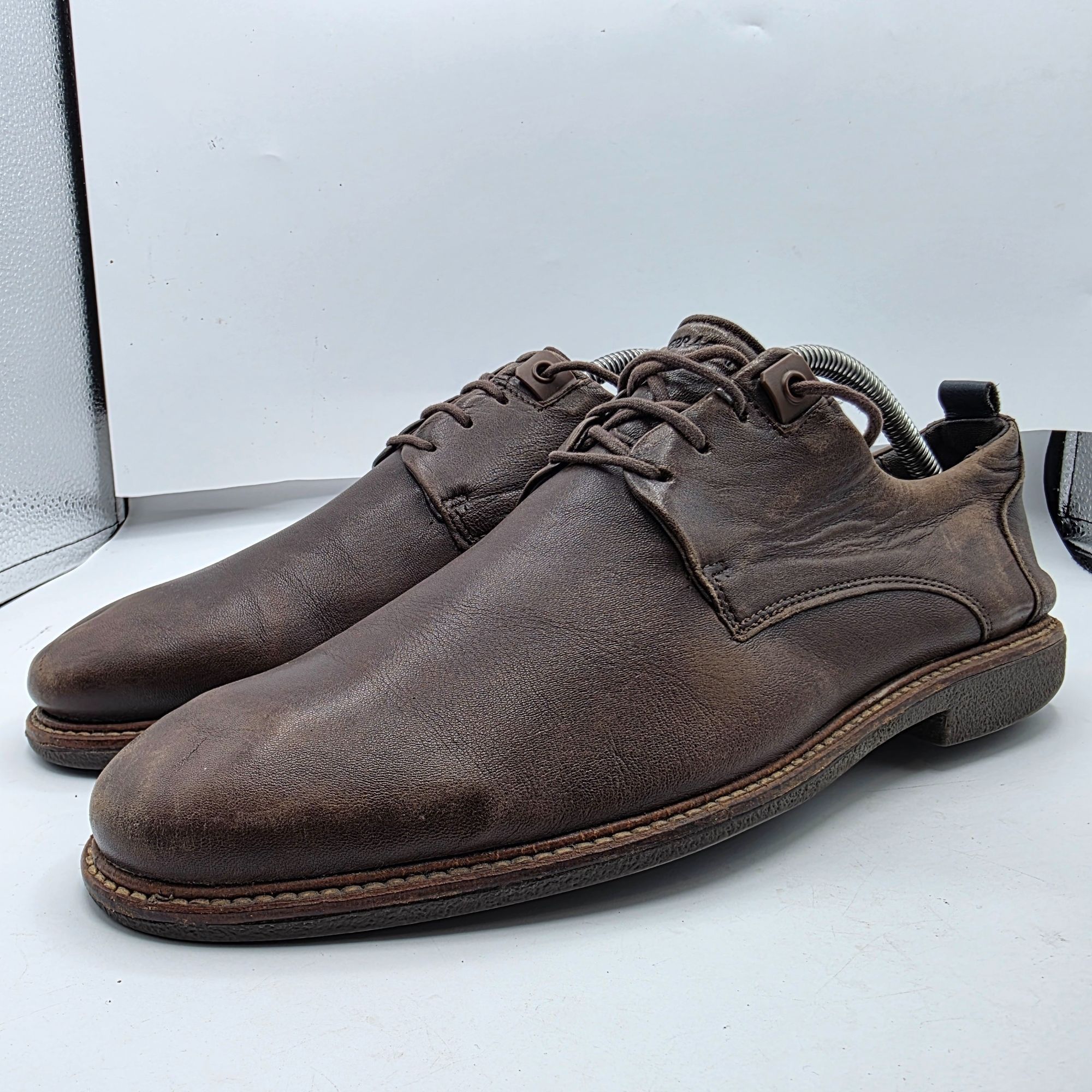 Other Ferracini 24h Mens Size 9 Brown Leather Oxford Shoes Casual Size US 9 / EU 42 - 3 Thumbnail